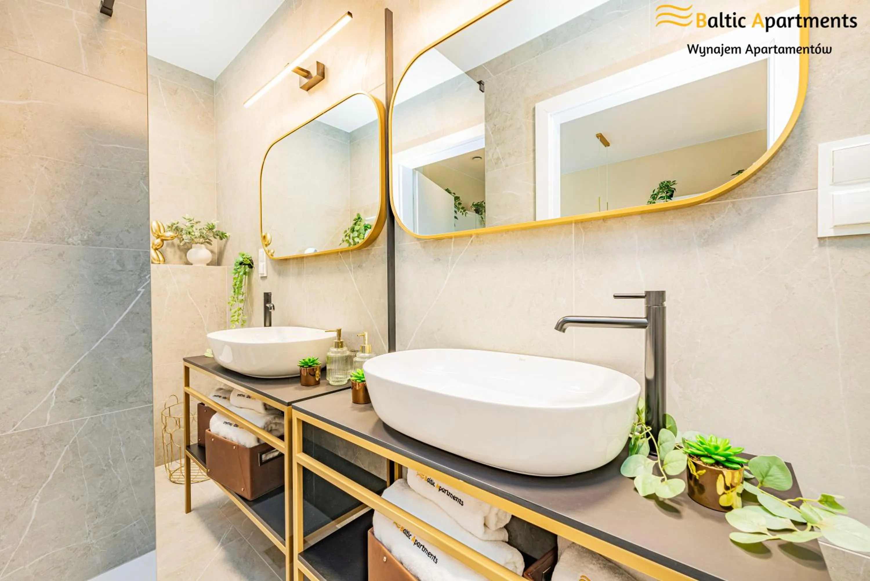 Shower in Seaside Garden Apartments & Wellness by Baltic Apartments