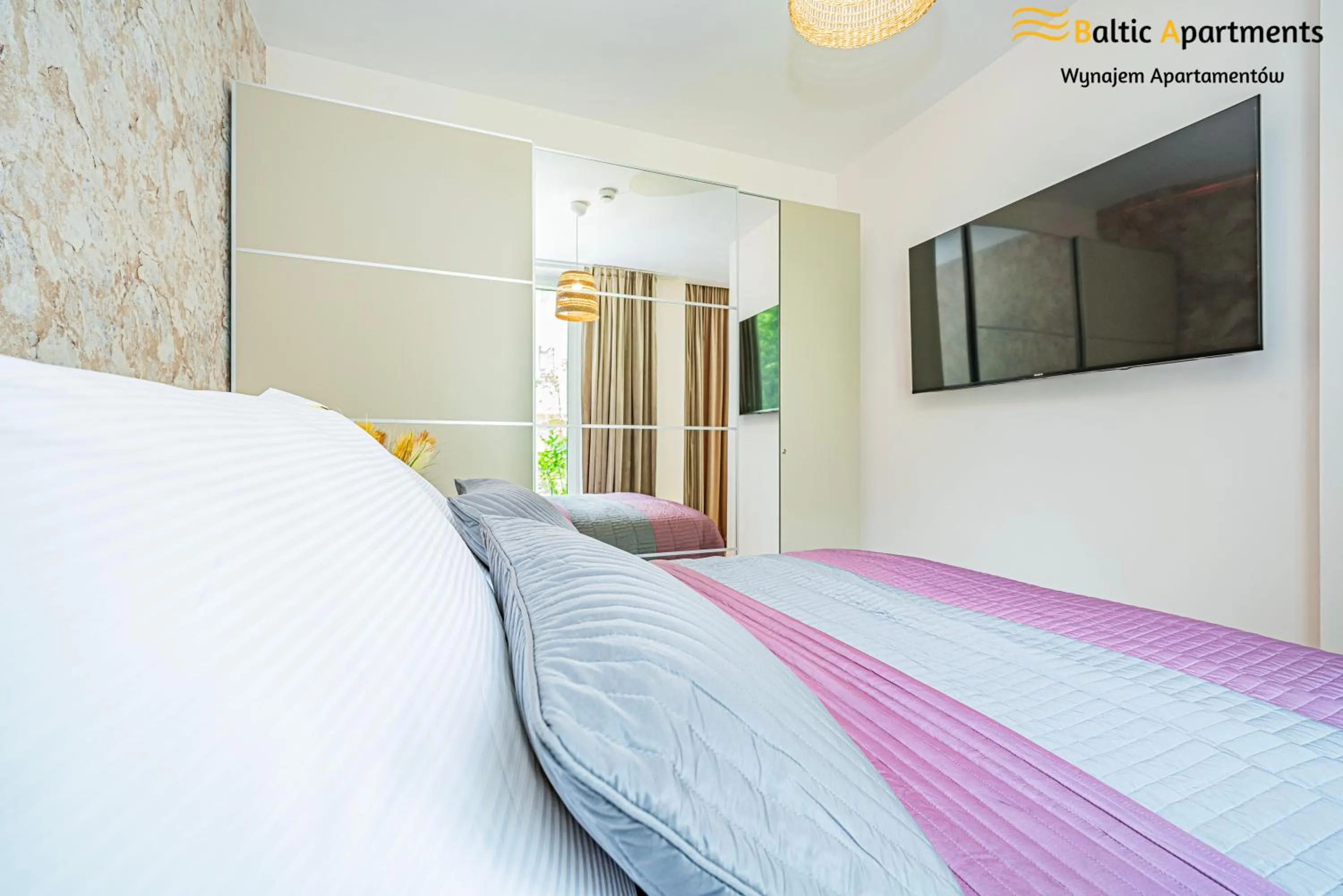 Bed in Seaside Garden Apartments & Wellness by Baltic Apartments