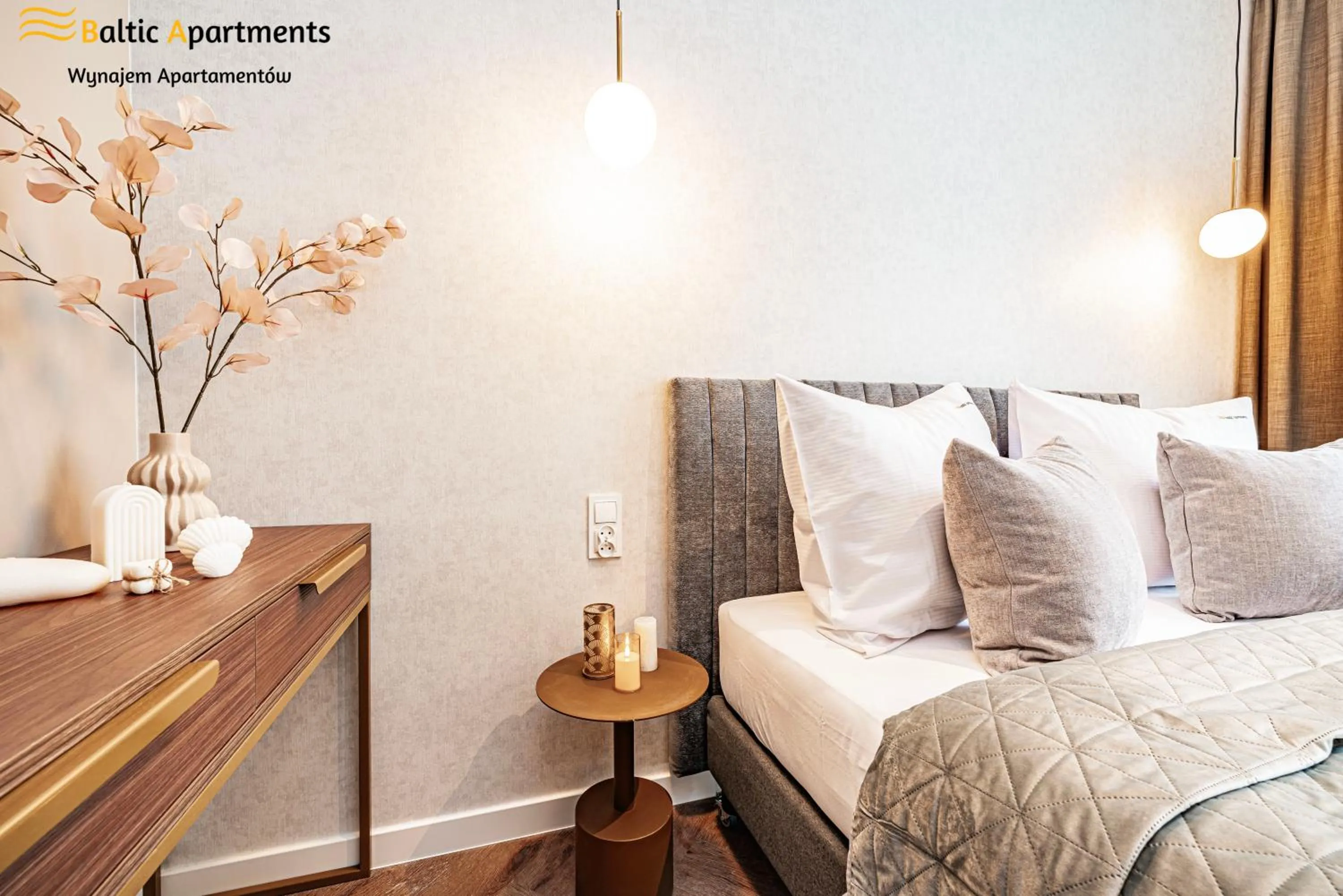 Bed in Seaside Garden Apartments & Wellness by Baltic Apartments