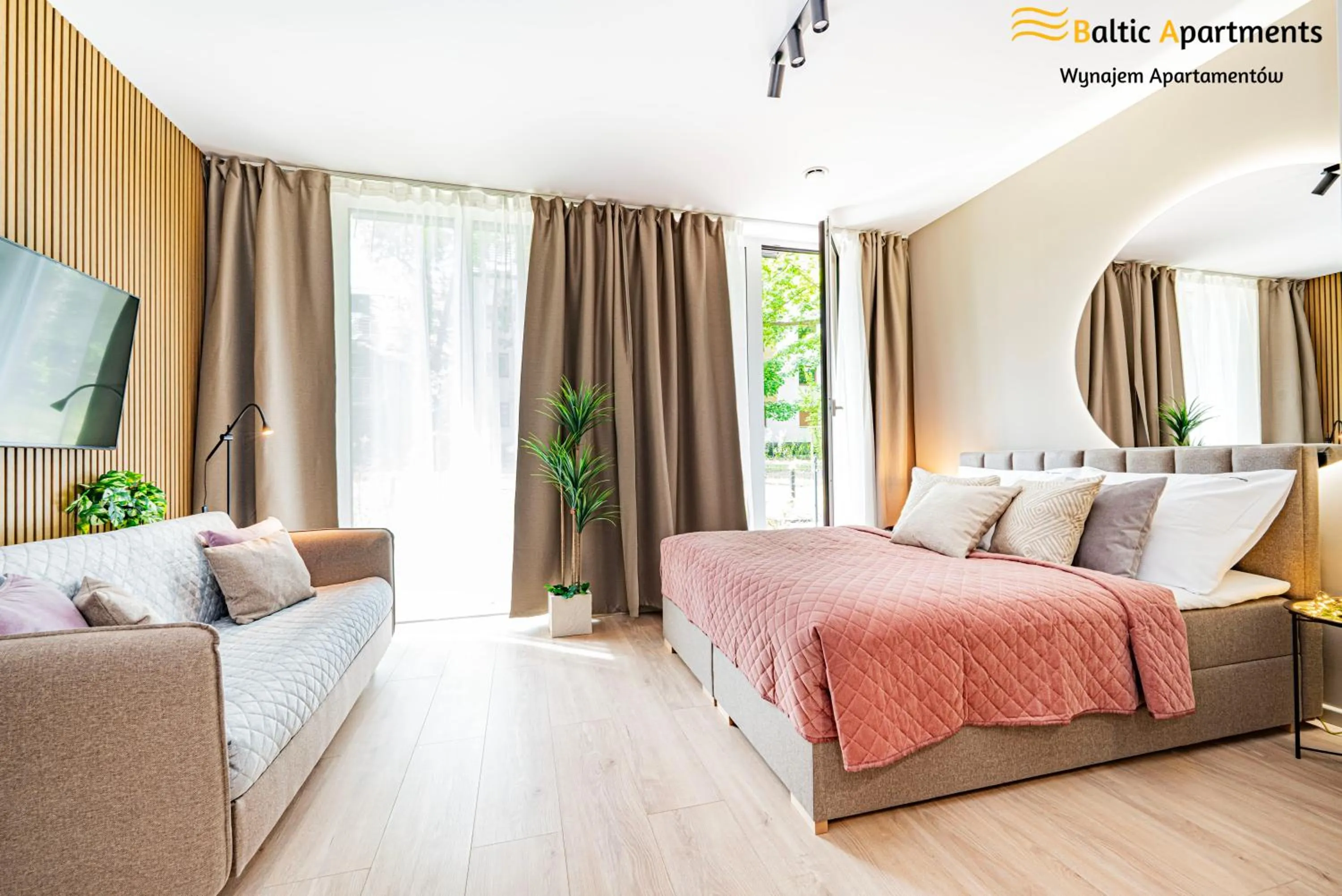 Bed in Seaside Garden Apartments & Wellness by Baltic Apartments