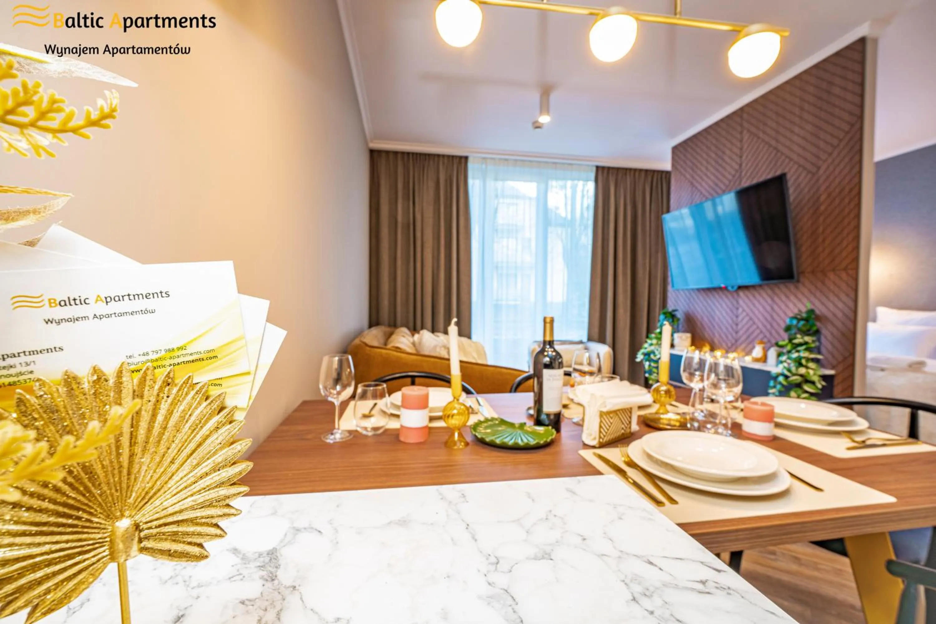 TV and multimedia in Seaside Garden Apartments & Wellness by Baltic Apartments