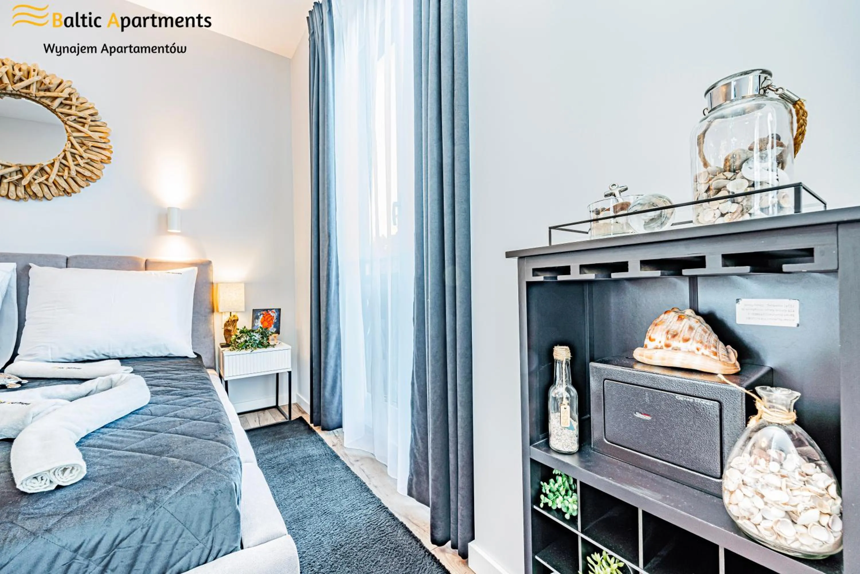 Bed in Seaside Garden Apartments & Wellness by Baltic Apartments