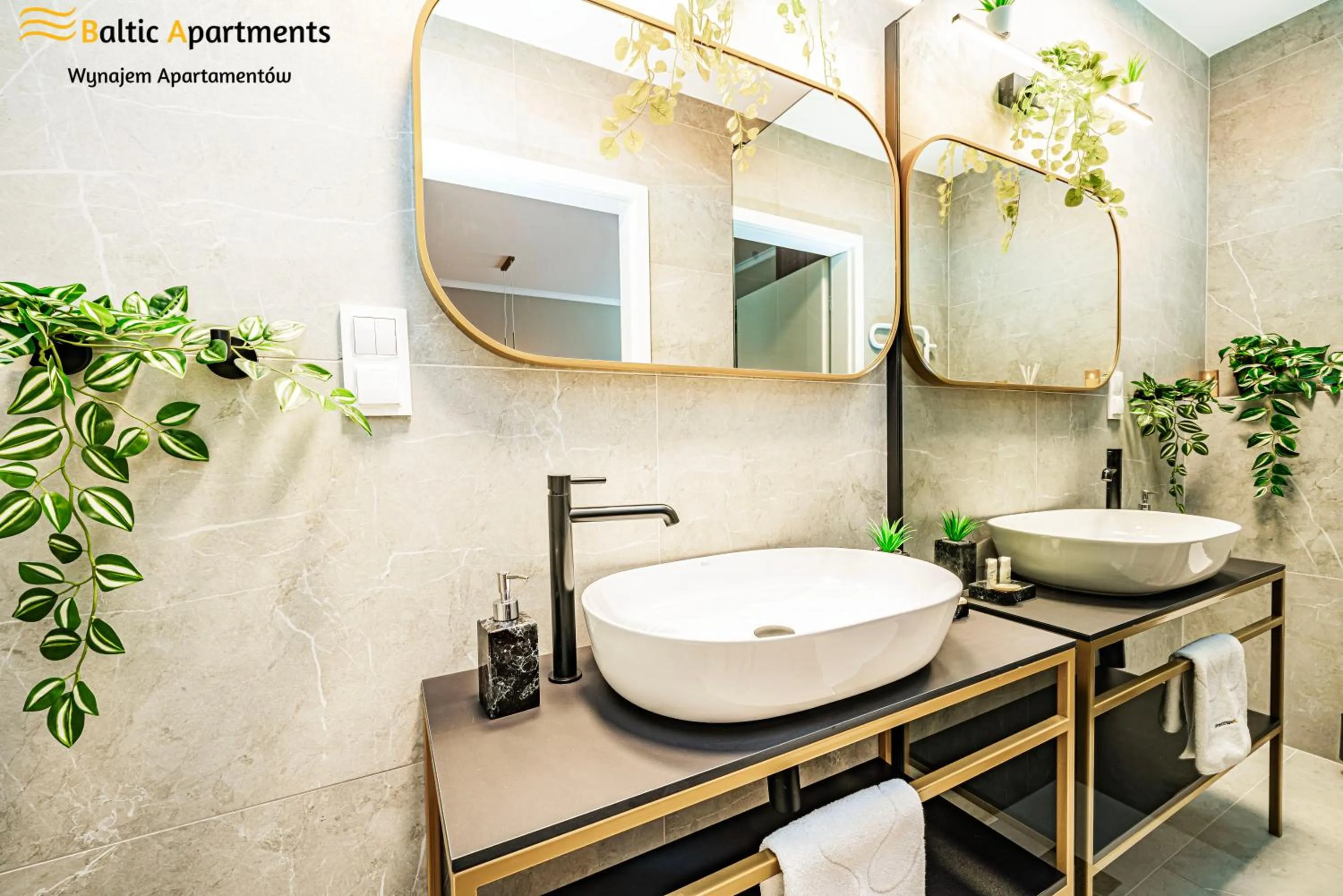 Shower in Seaside Garden Apartments & Wellness by Baltic Apartments