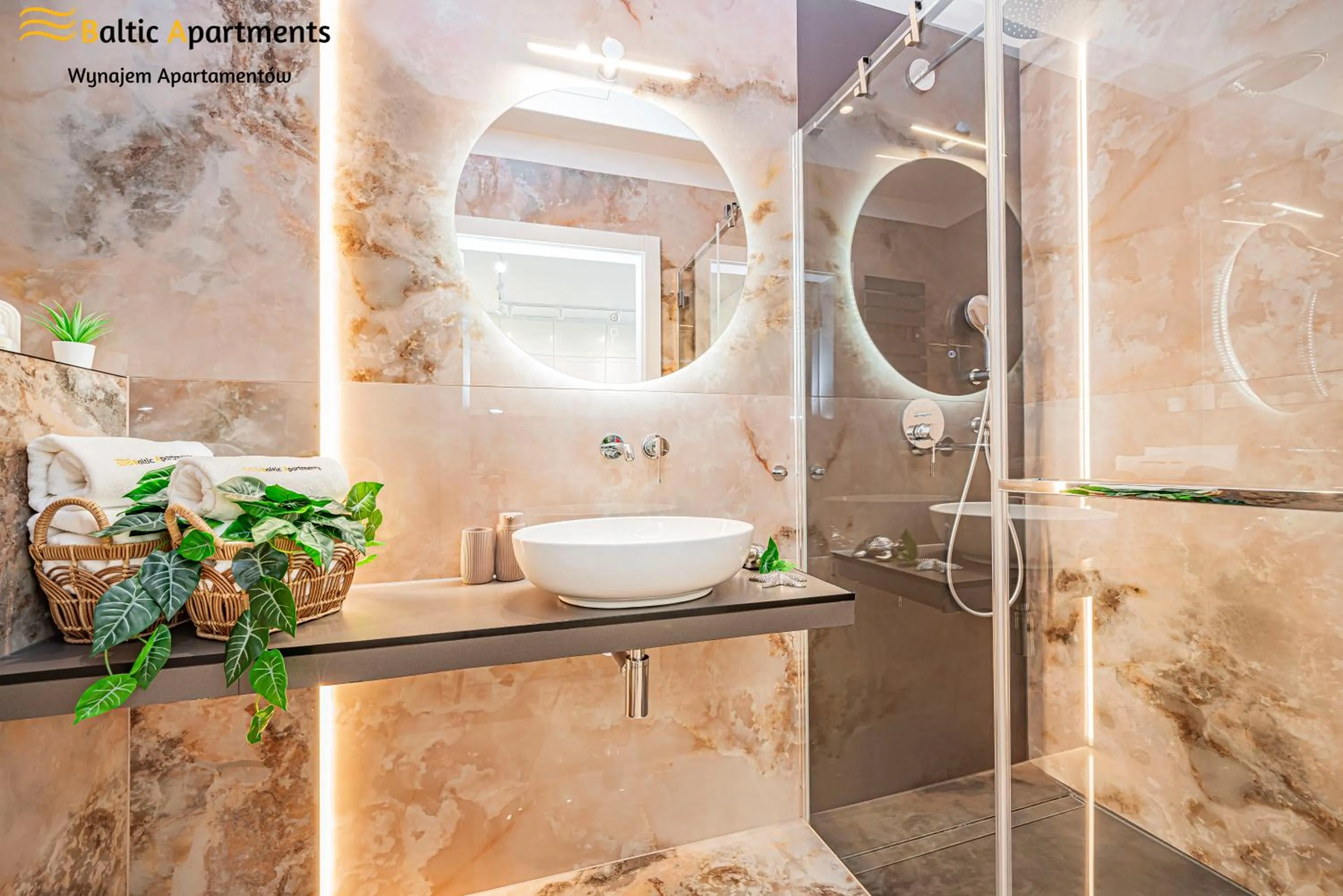 Shower in Seaside Garden Apartments & Wellness by Baltic Apartments