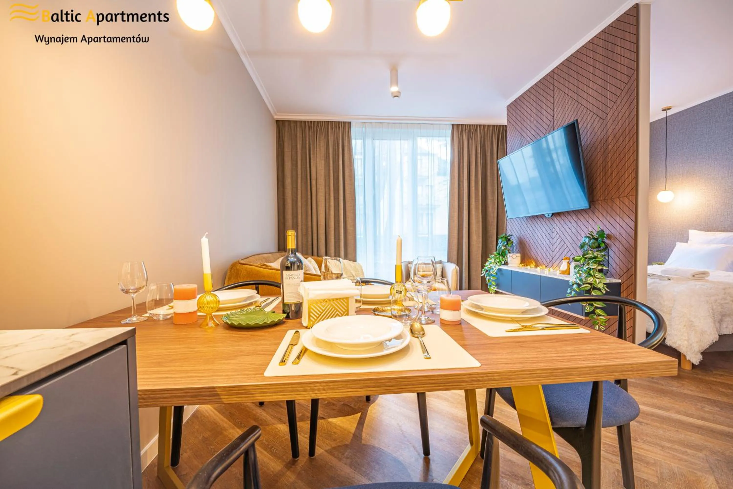 Bed in Seaside Garden Apartments & Wellness by Baltic Apartments