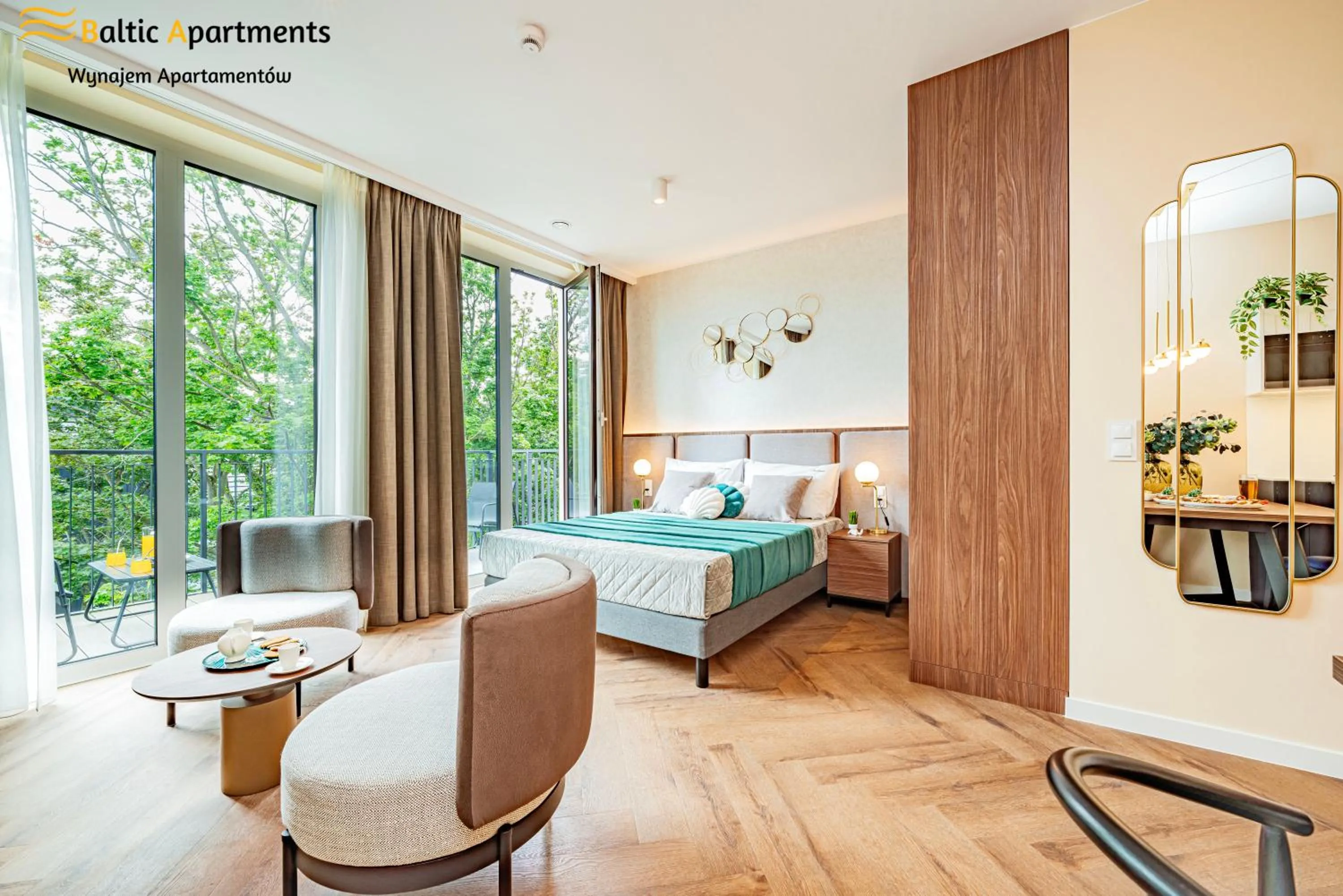 View (from property/room), Bed in Seaside Garden Apartments & Wellness by Baltic Apartments