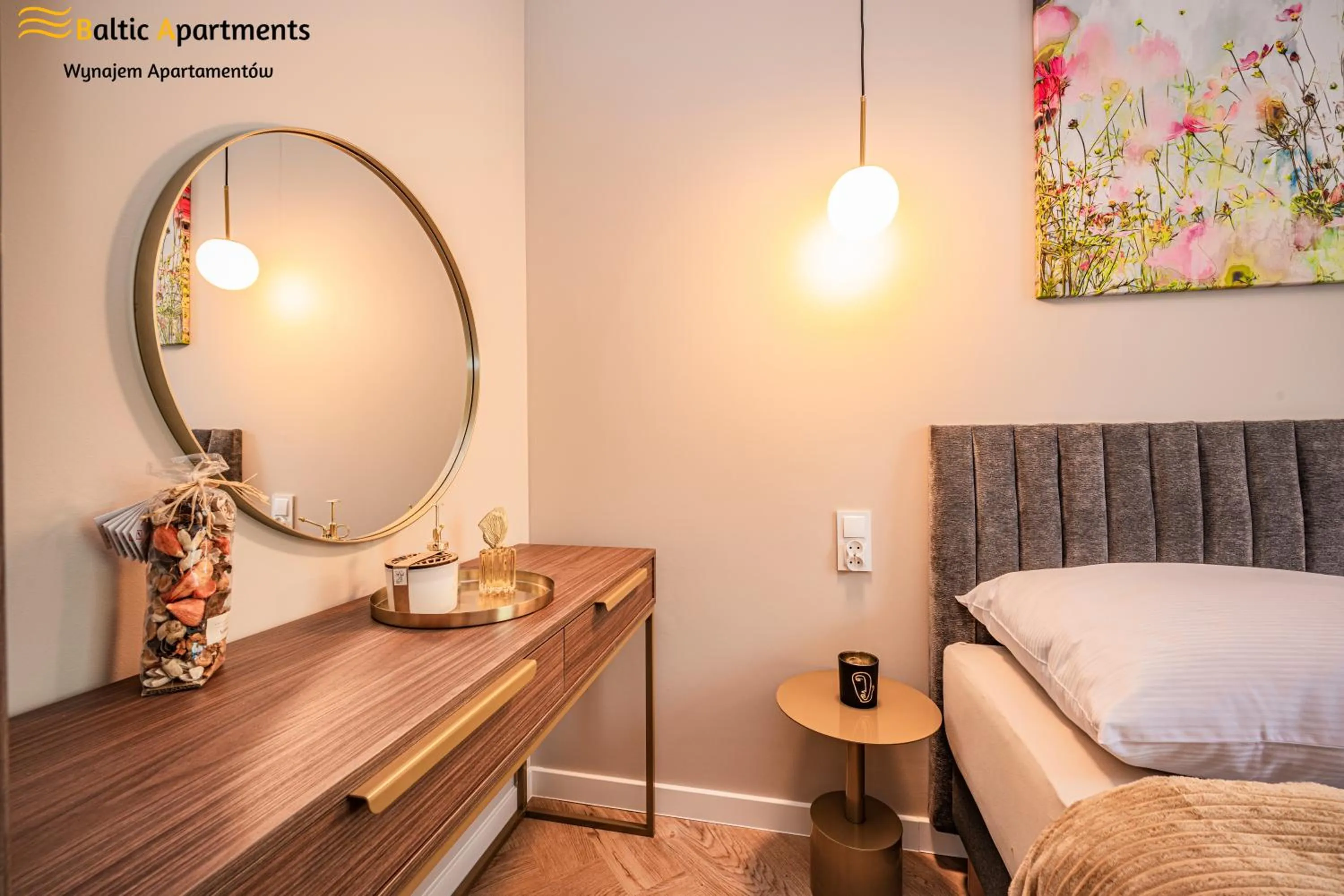 Bed in Seaside Garden Apartments & Wellness by Baltic Apartments