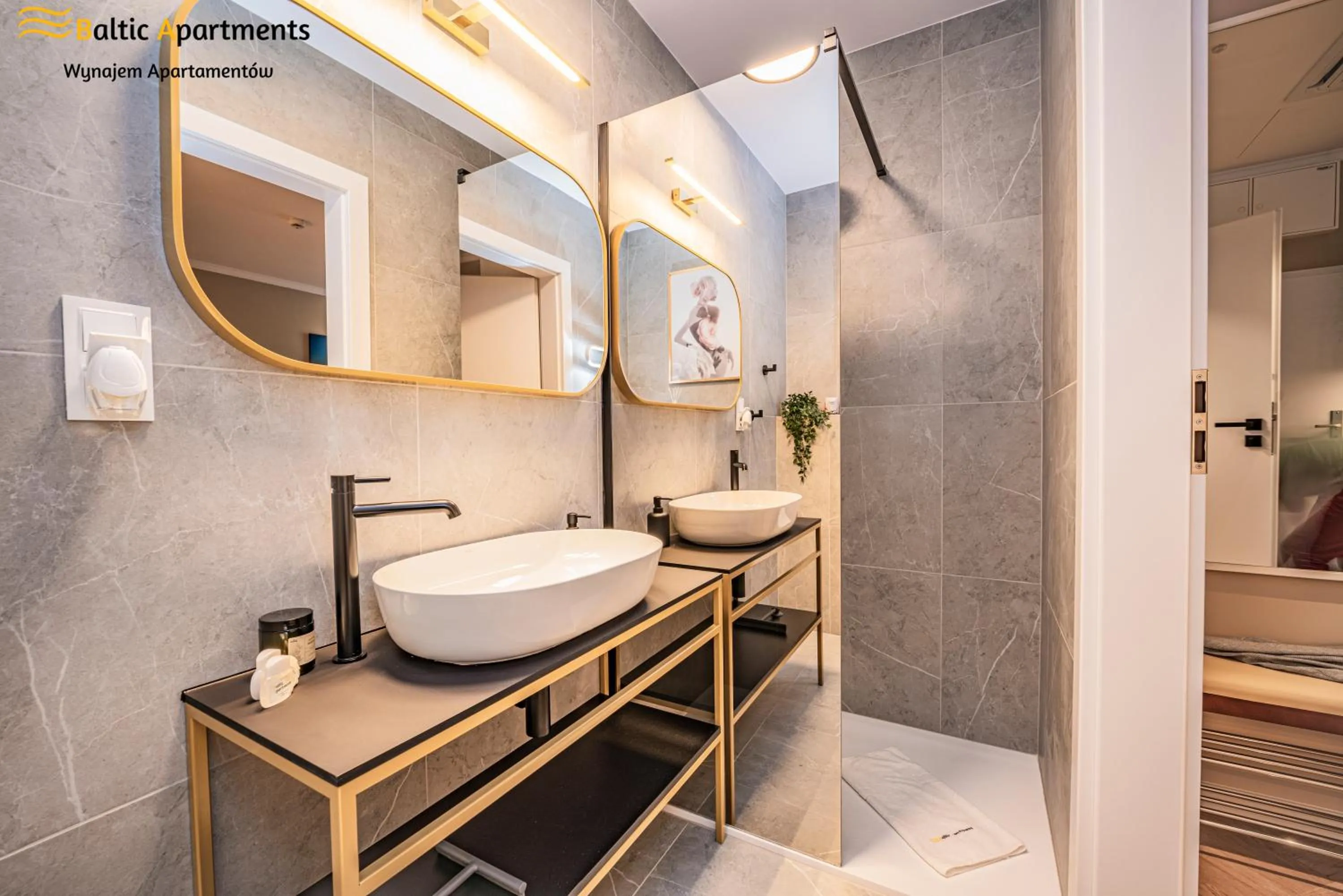 Shower in Seaside Garden Apartments & Wellness by Baltic Apartments