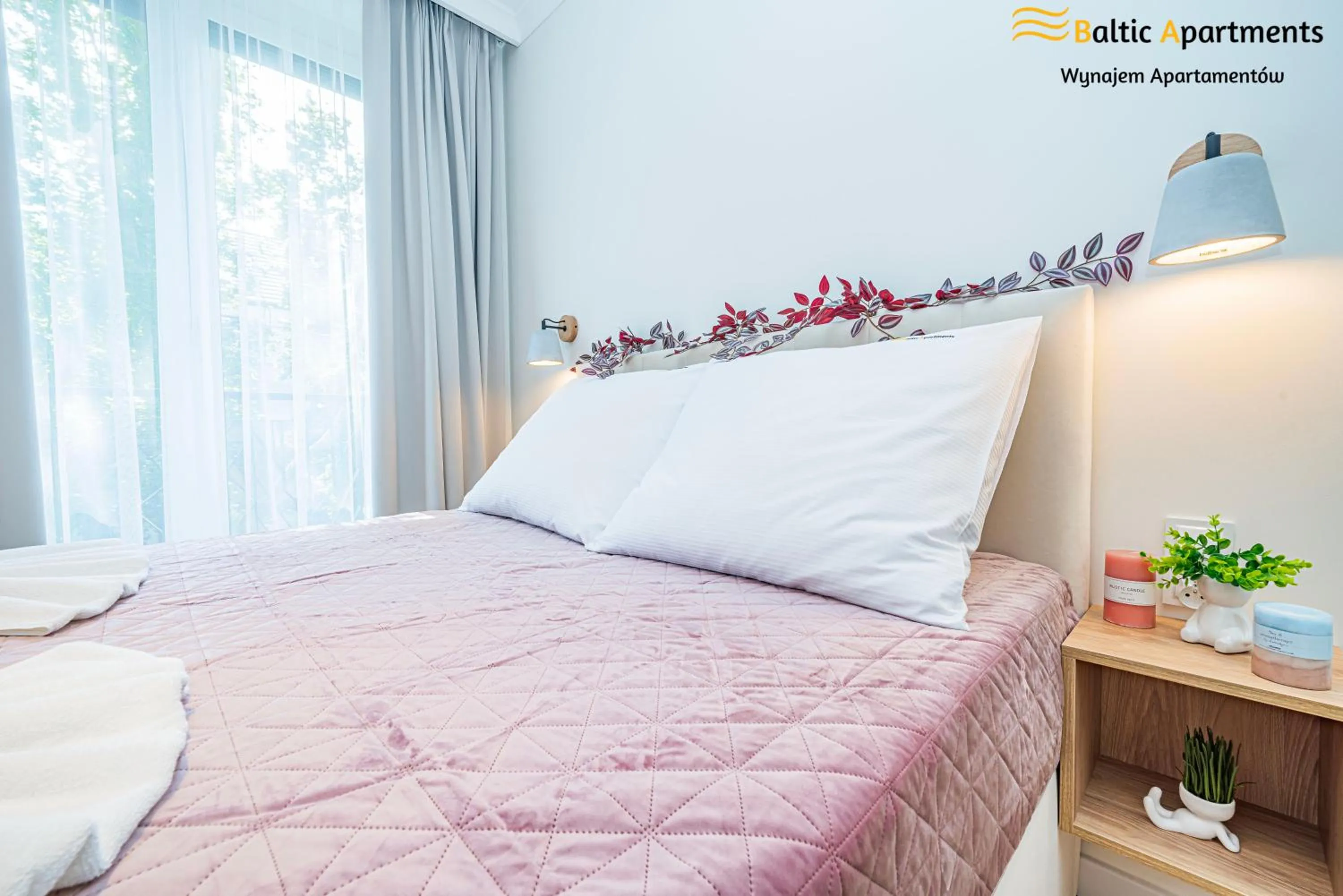 Bed in Seaside Garden Apartments & Wellness by Baltic Apartments