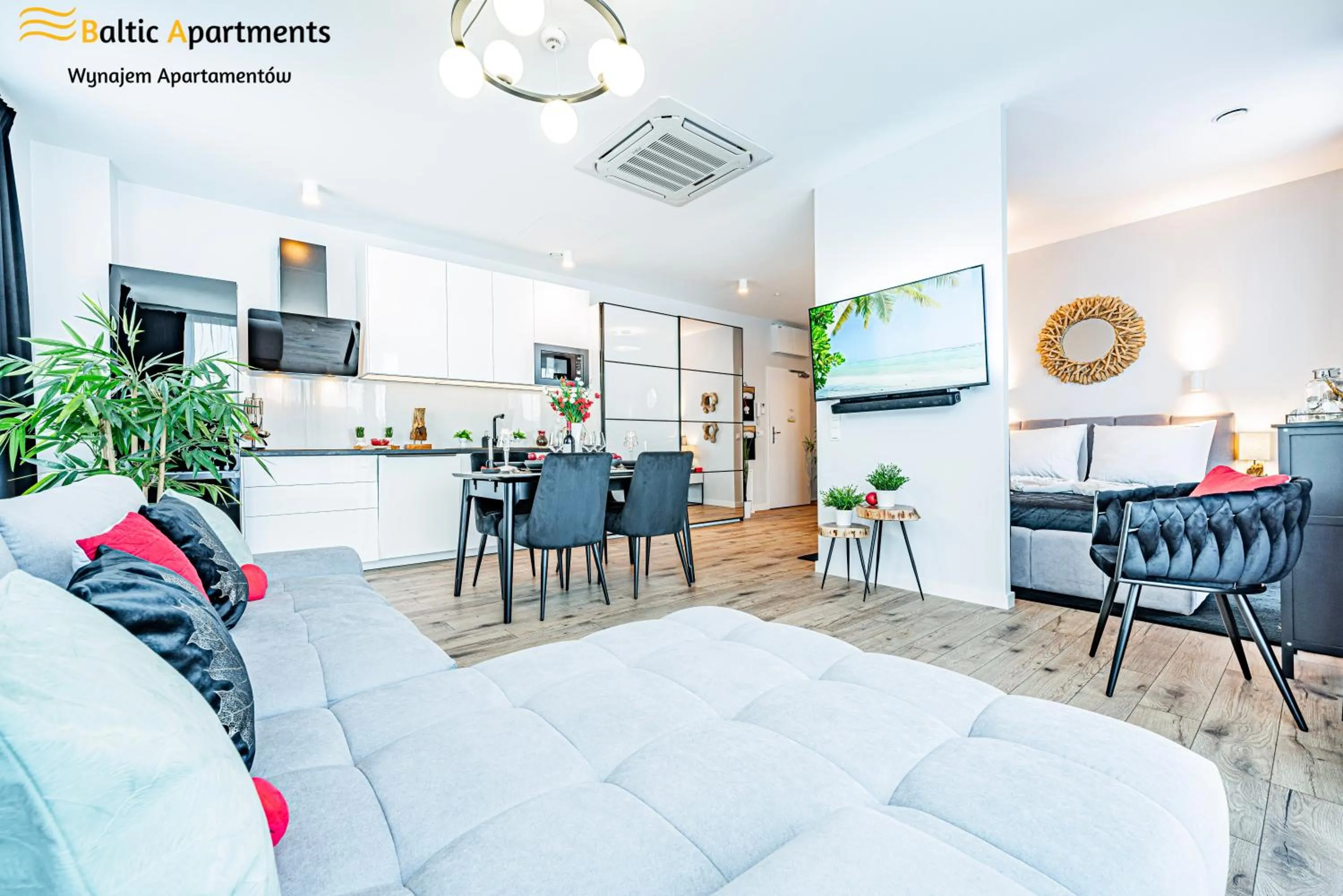 Bed in Seaside Garden Apartments & Wellness by Baltic Apartments