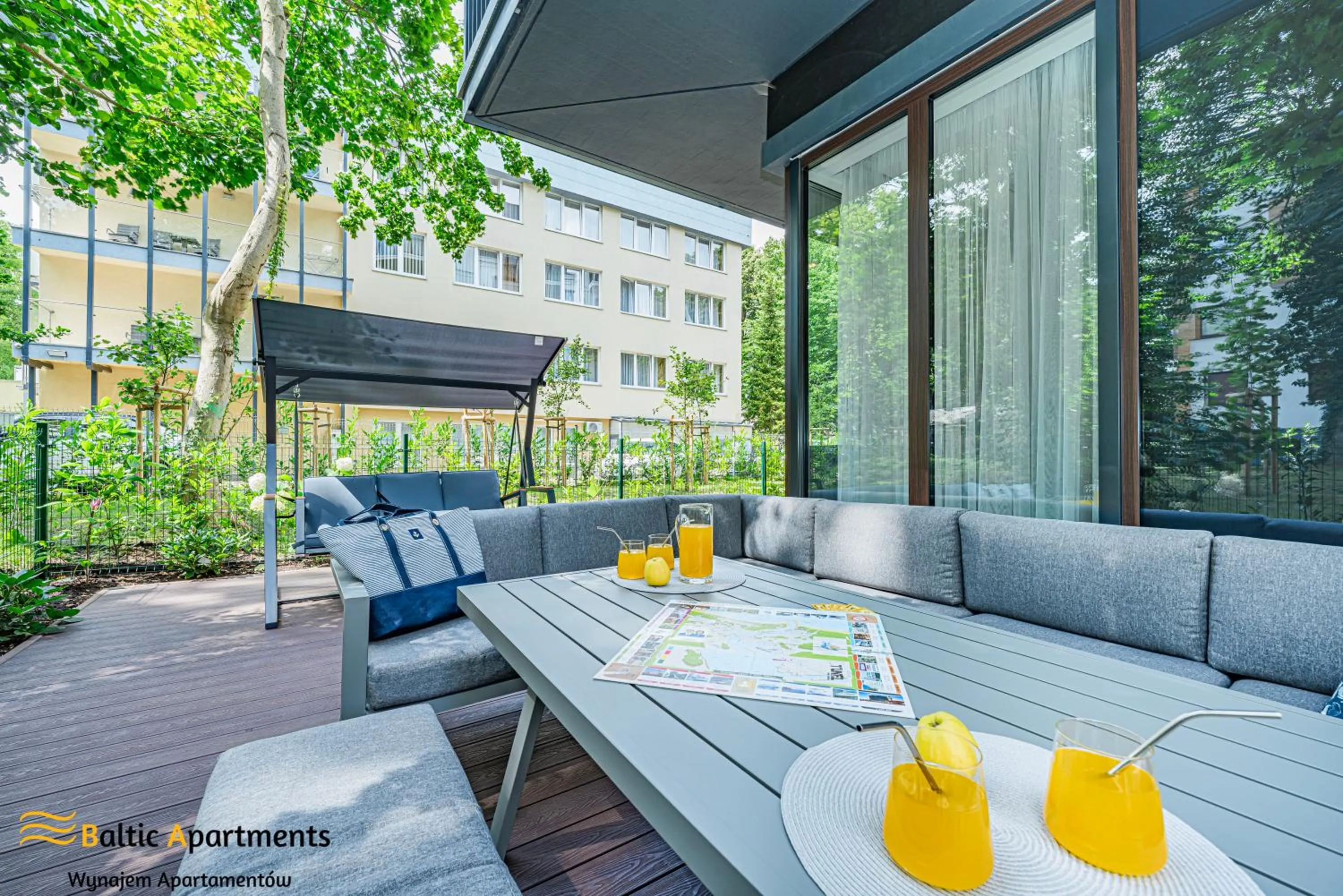 Balcony/Terrace in Seaside Garden Apartments & Wellness by Baltic Apartments