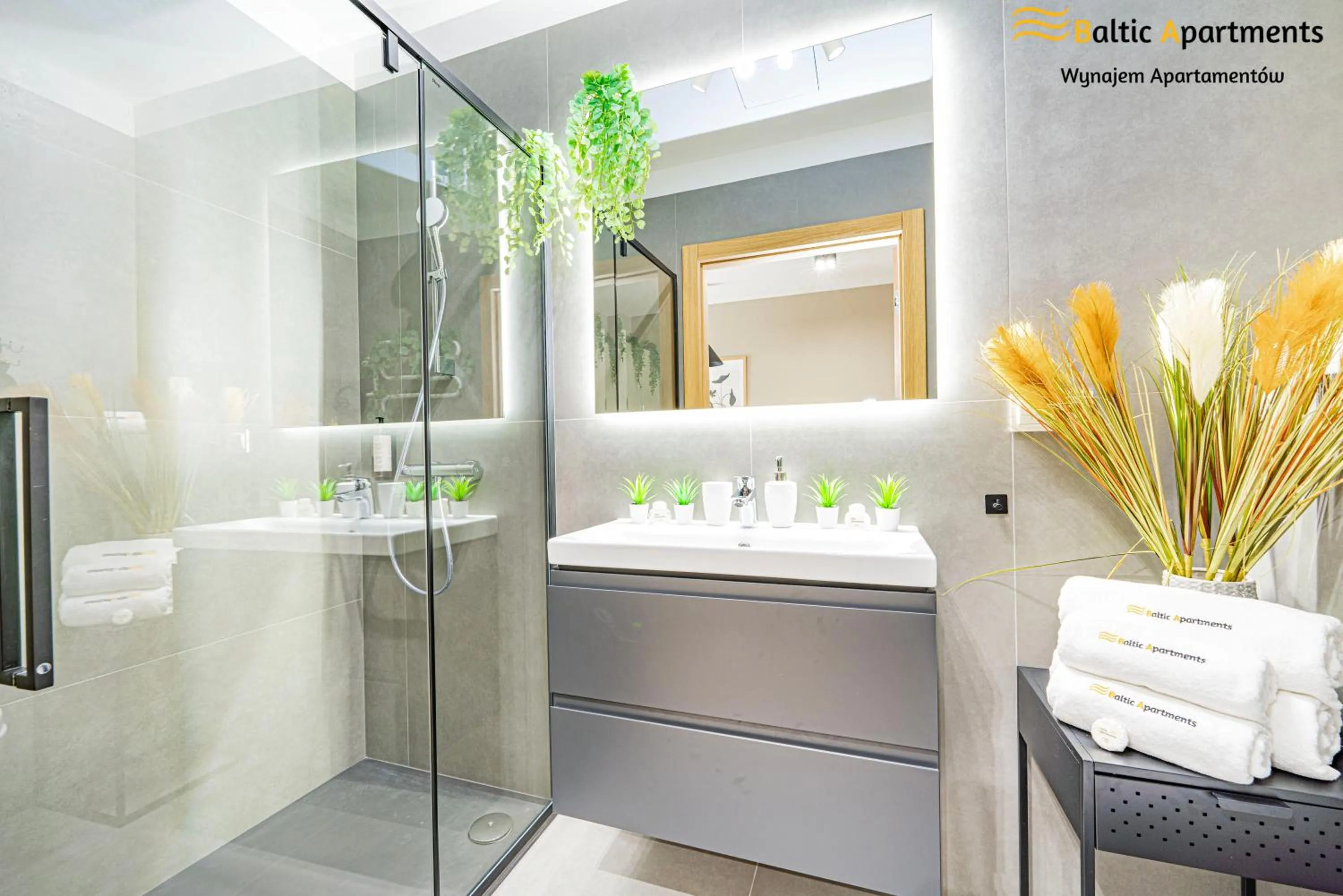 Shower in Seaside Garden Apartments & Wellness by Baltic Apartments