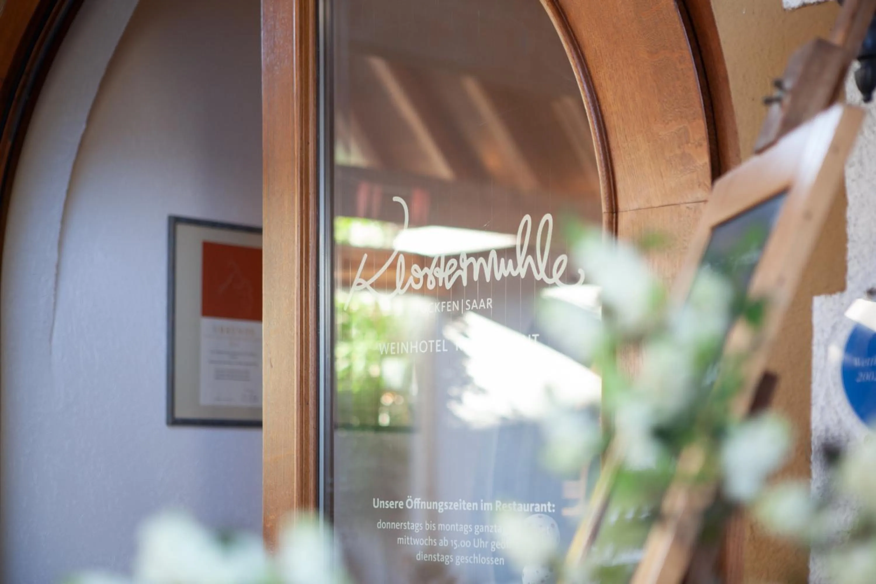 Facade/entrance in Weinhotel Restaurant Klostermühle