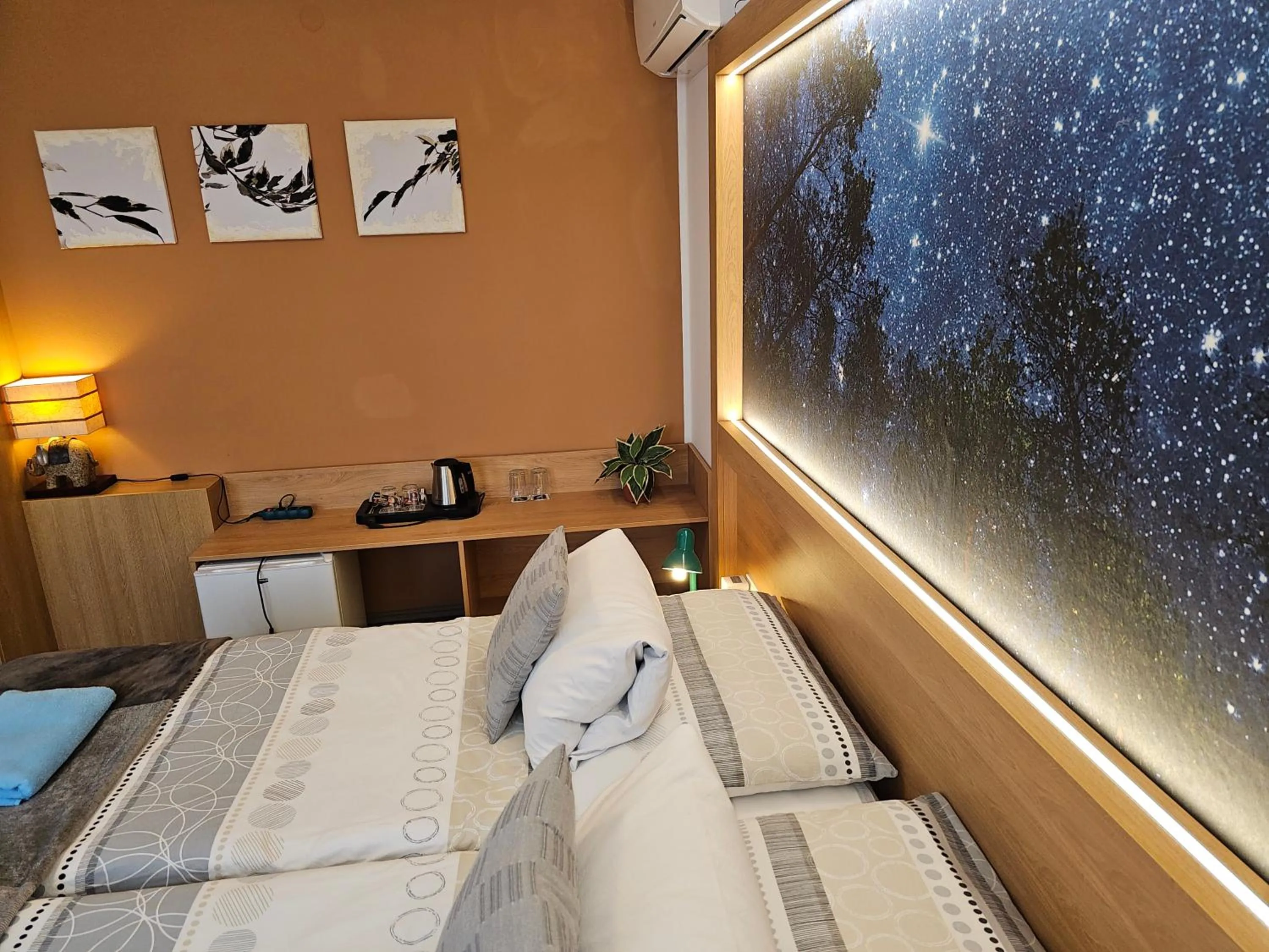 furniture, Bed in Hotel Gól Prostějov