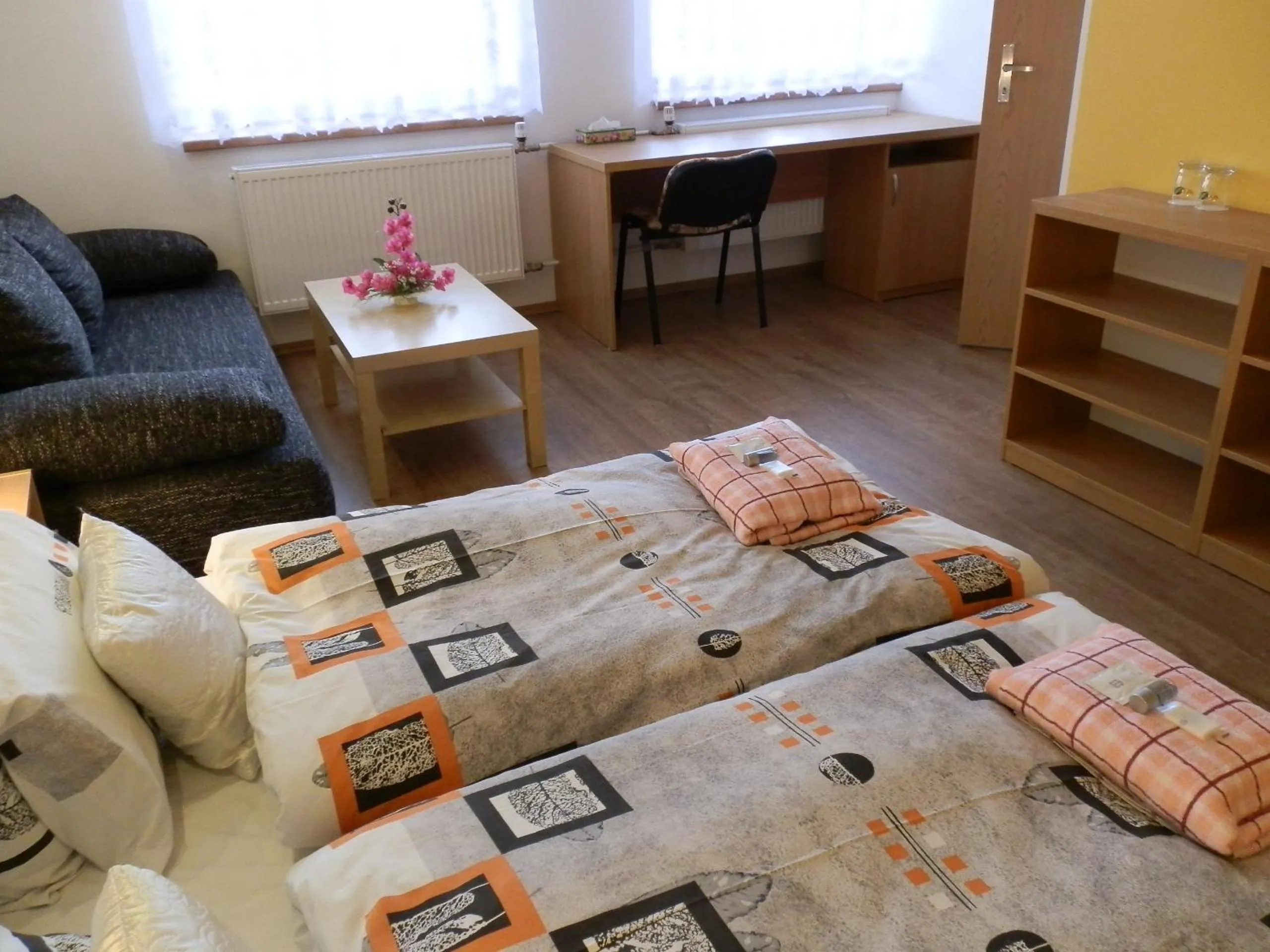 Seating area, Bed in Hotel Gól Prostějov