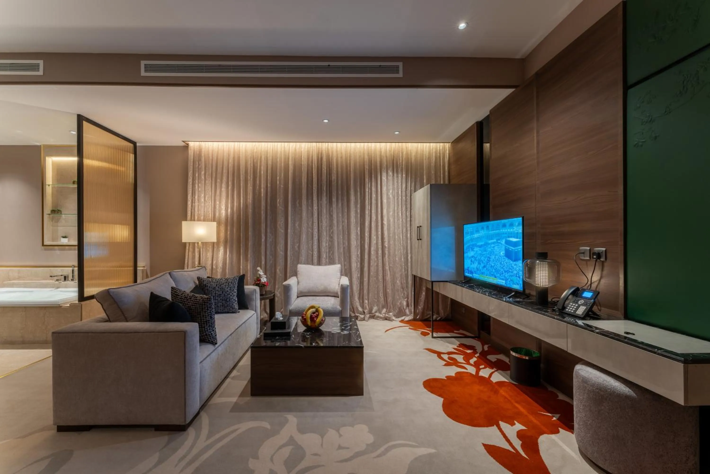Communal lounge/ TV room in Lilac Park Hotel
