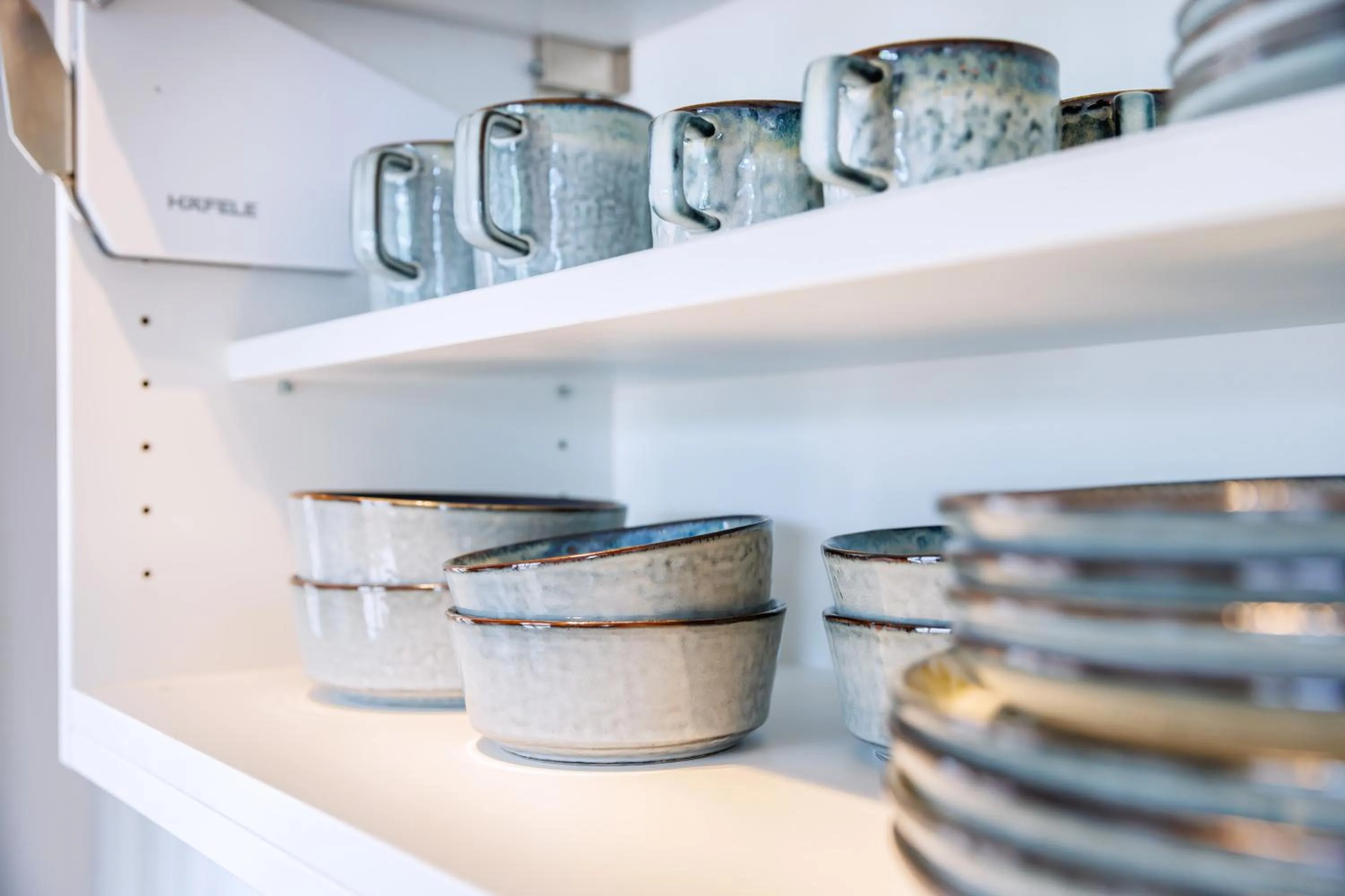 Kitchen or kitchenette in Logierhaus RheintorEins