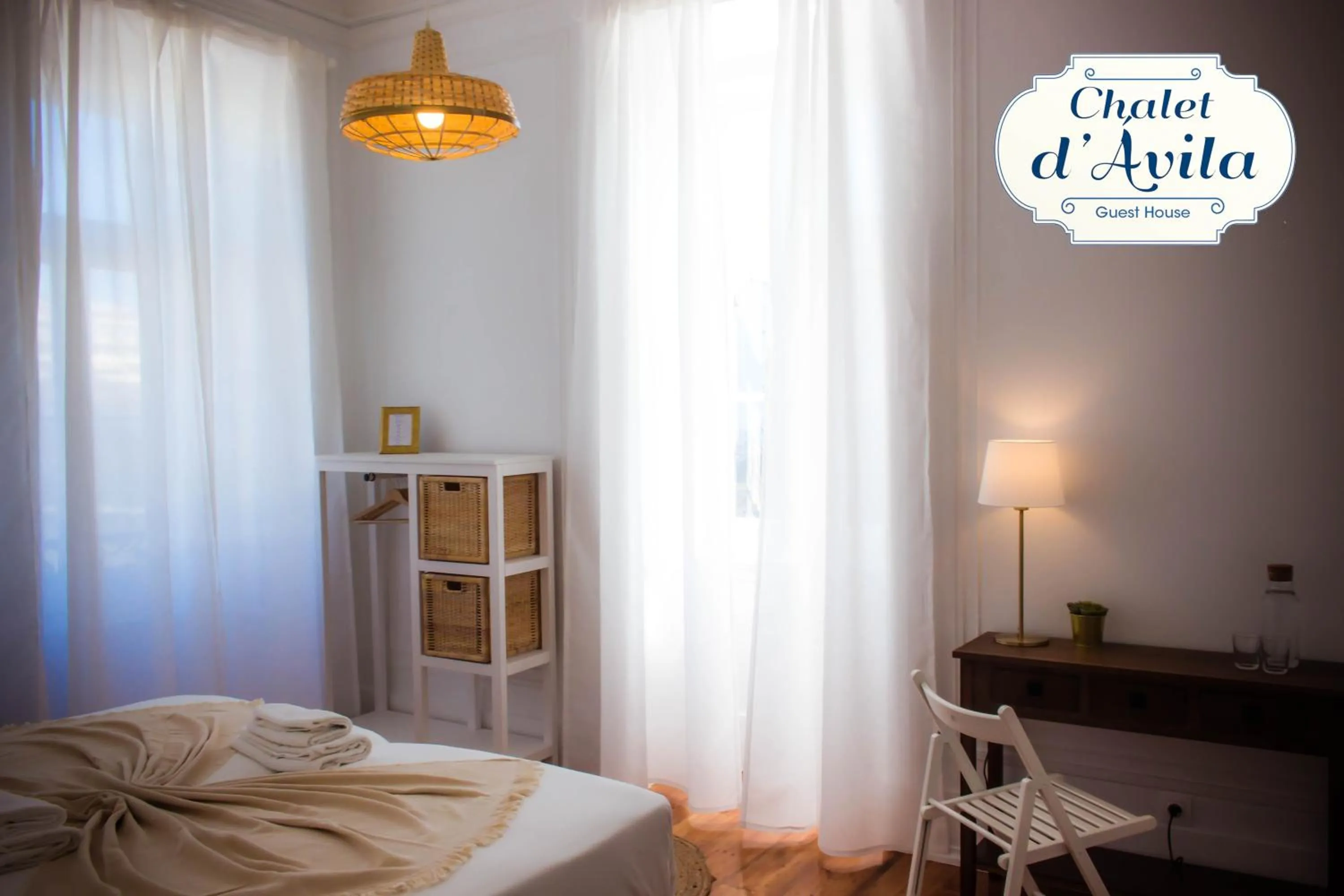 Bed in Chalet D´Ávila Guest House