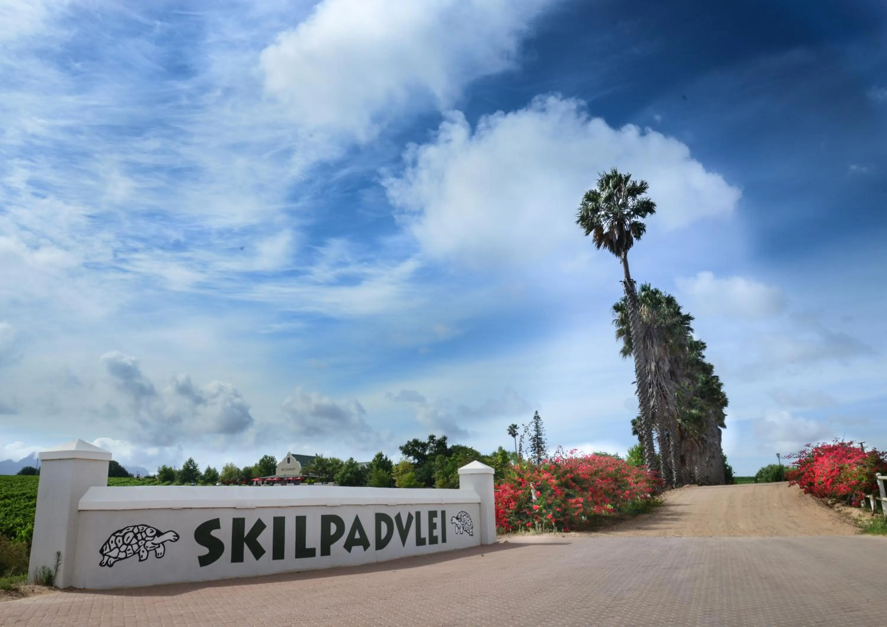 Facade/entrance in Skilpadvlei Wine Farm