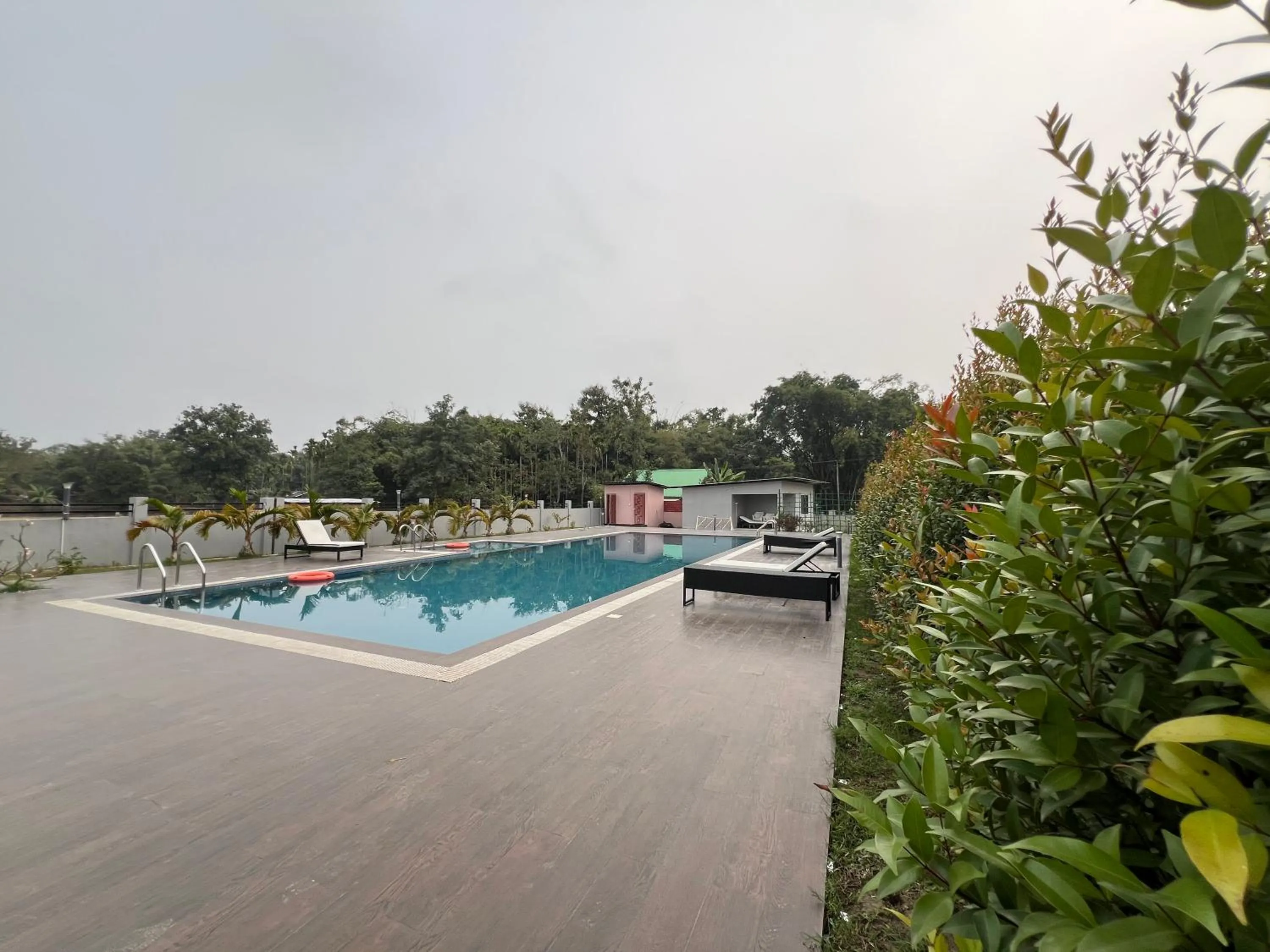 Swimming pool in Finn's Weaver Resort, Kaziranga