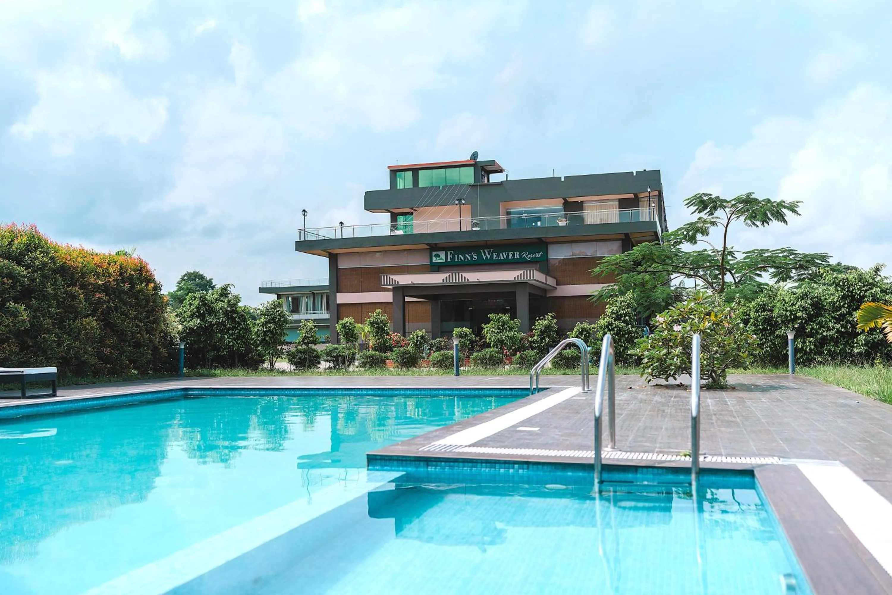 Property building in Finn's Weaver Resort, Kaziranga