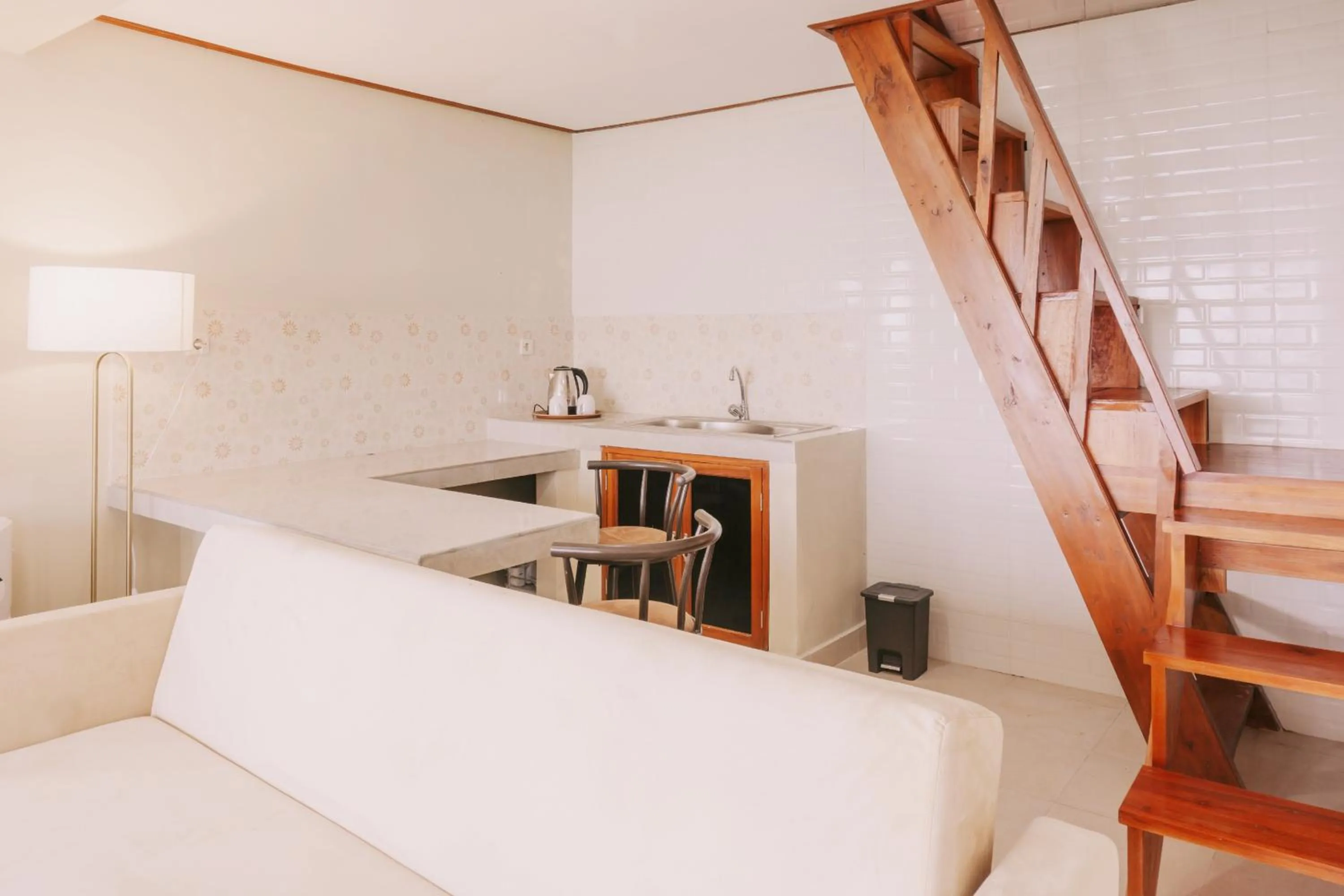 Kitchen or kitchenette, Bed in Camaradvipa Retreat Munduk