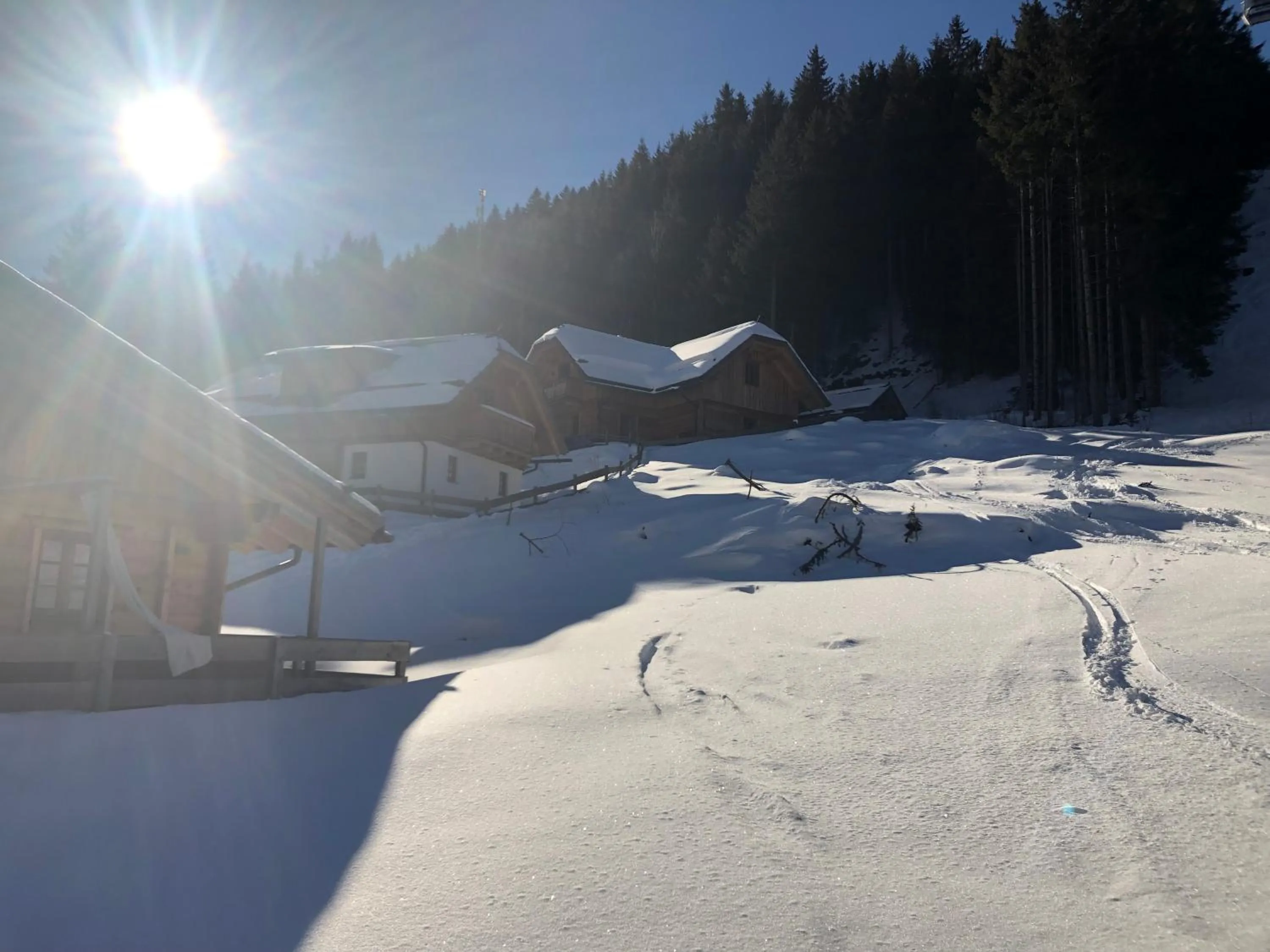 Natural landscape in Bergdorf Riesner