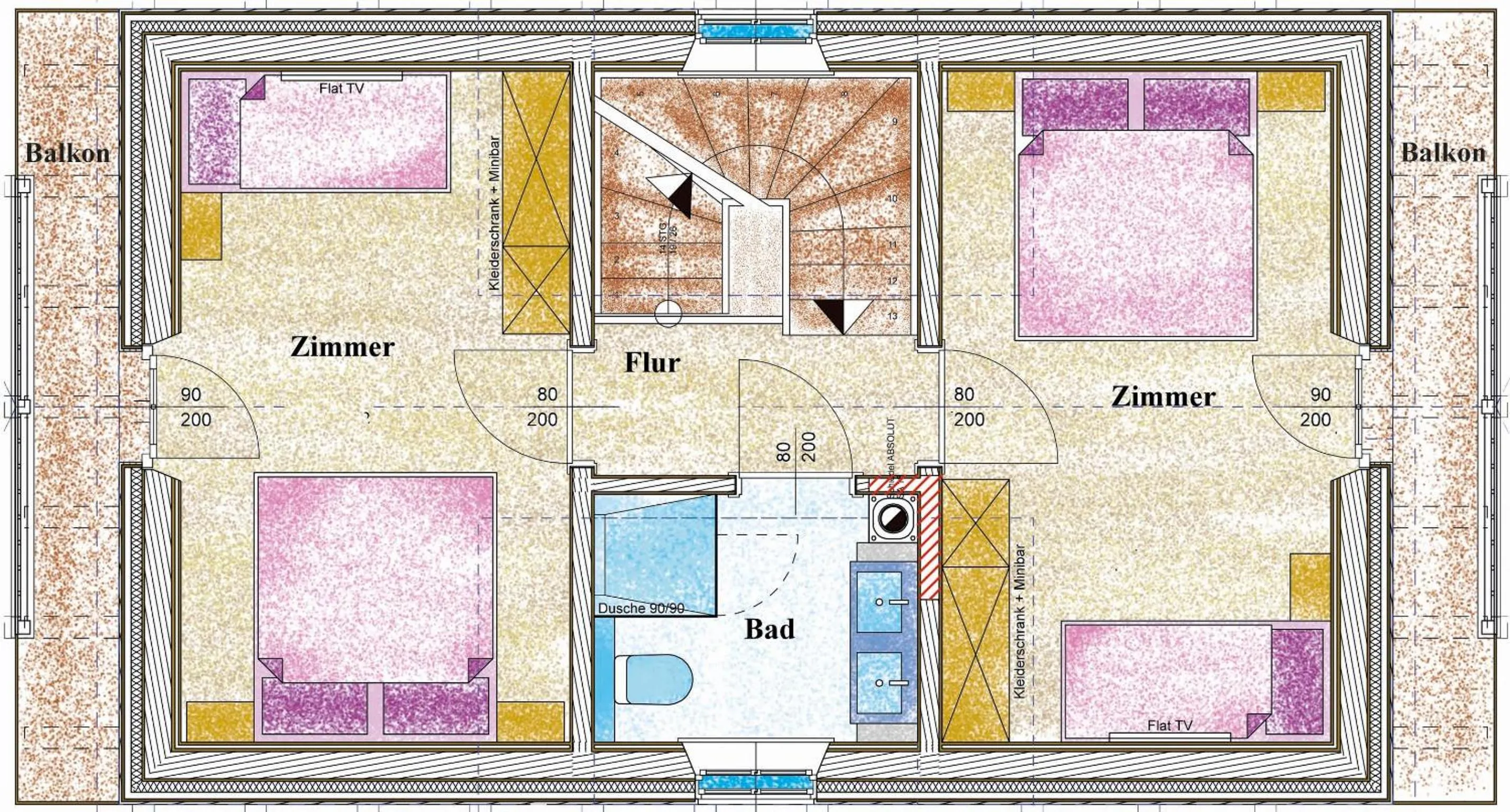 Floor plan in Bergdorf Riesner