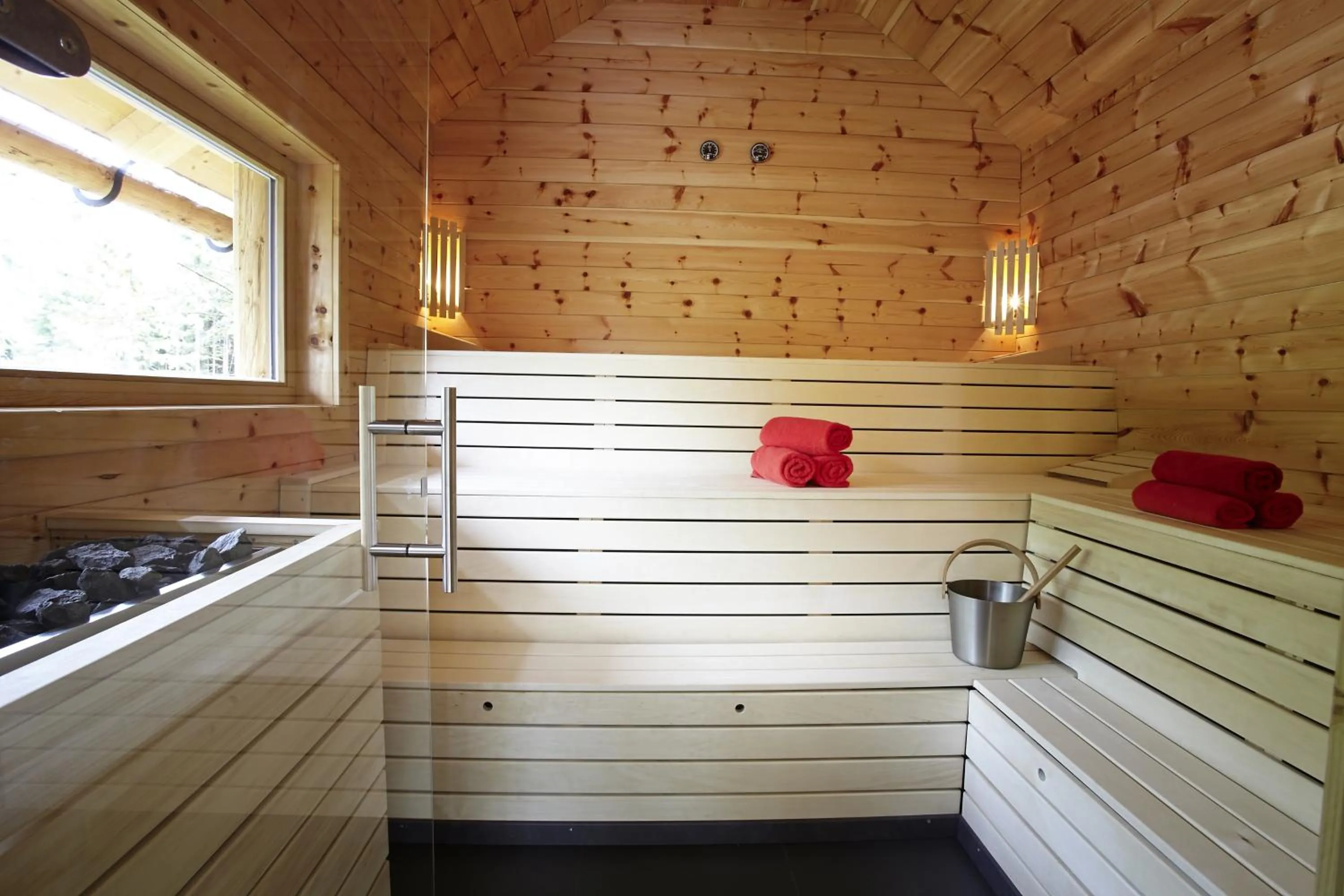 Sauna in Bergdorf Riesner