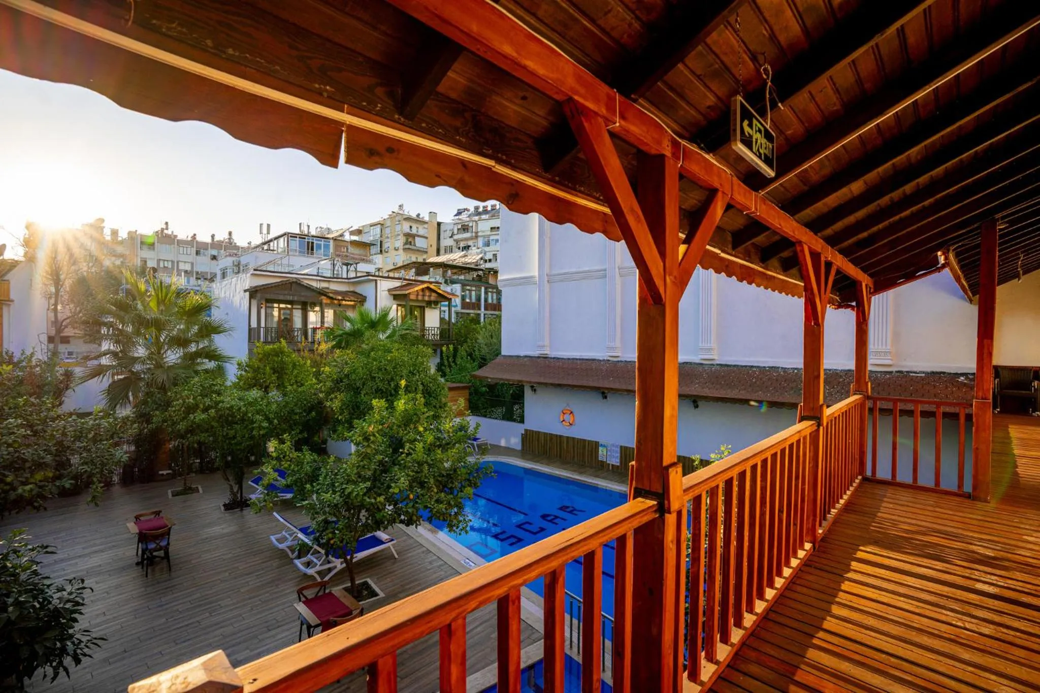 Patio in oscar garden