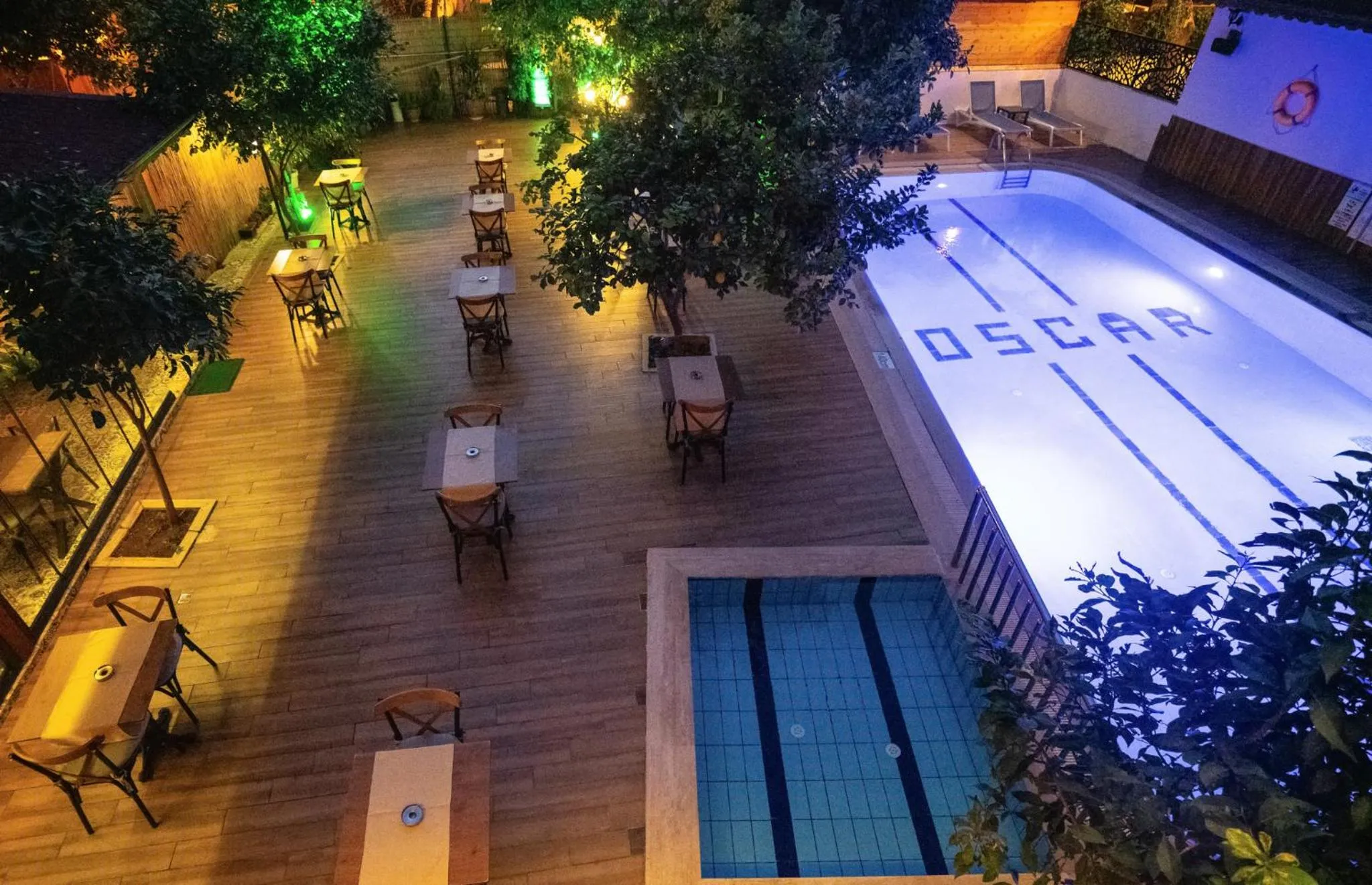 Night in oscar garden