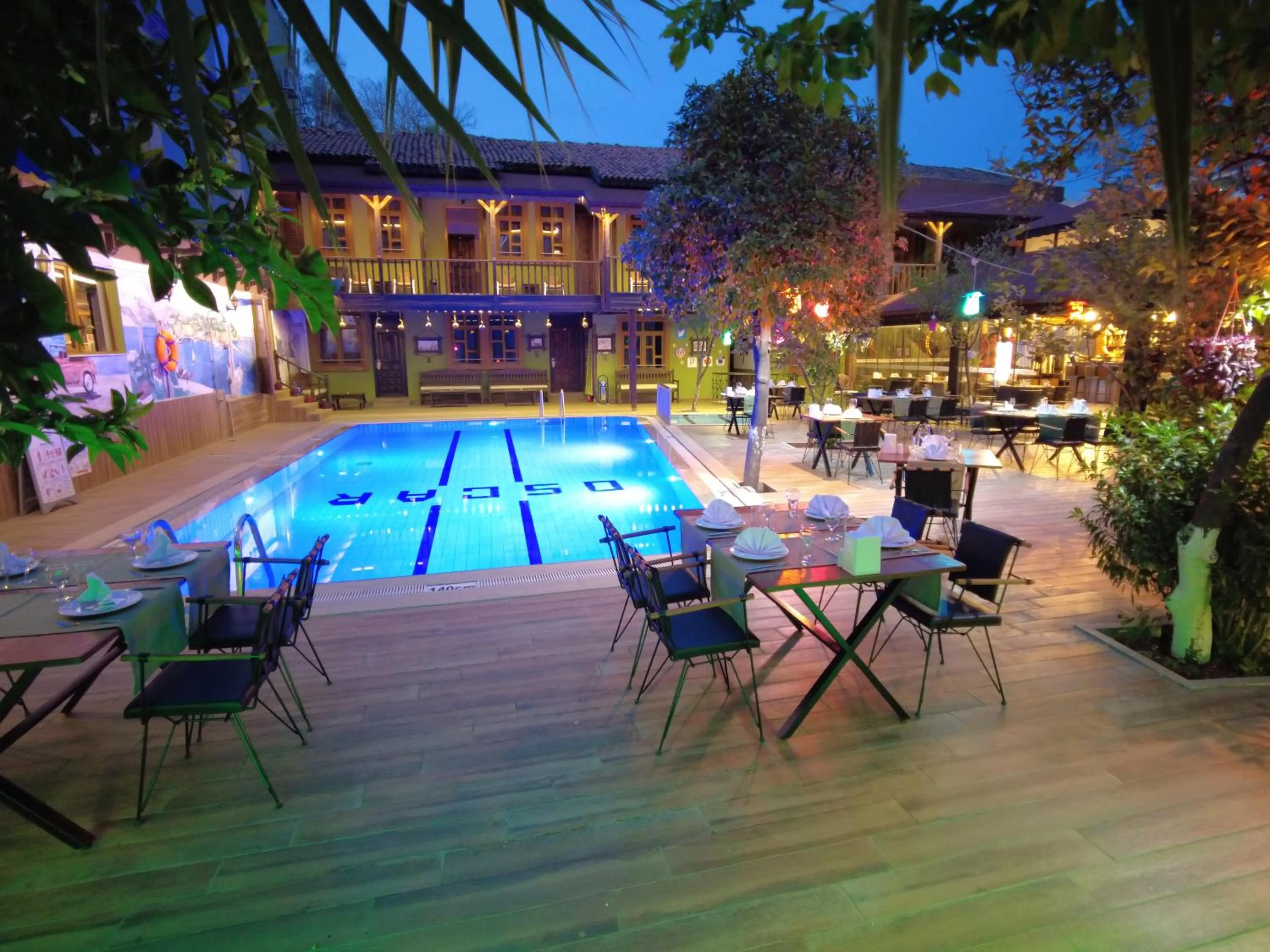 Pool view in Oscar Boutique Hotel