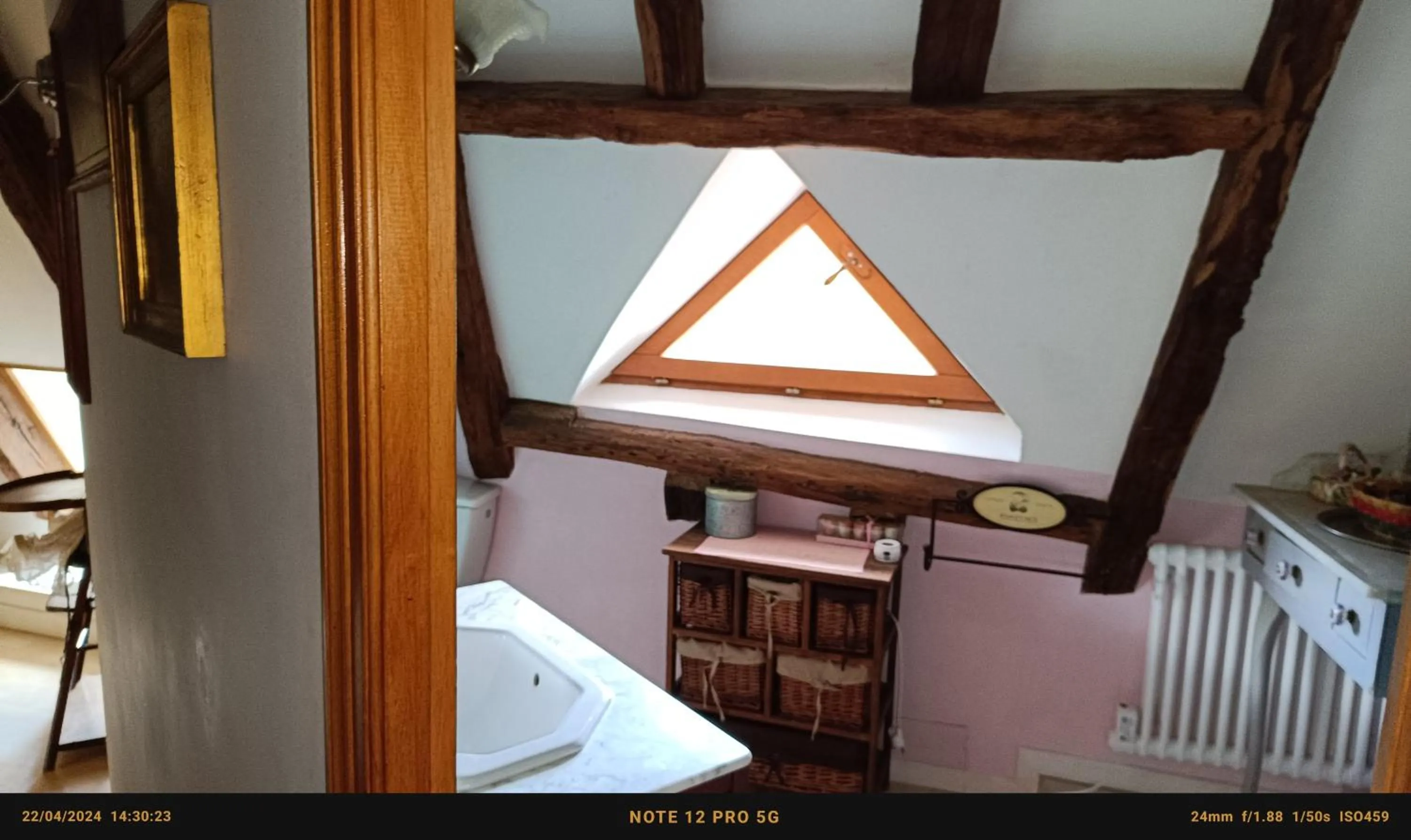 Bathroom, Bed in Chambres d'Hôtes & Gites Pouget