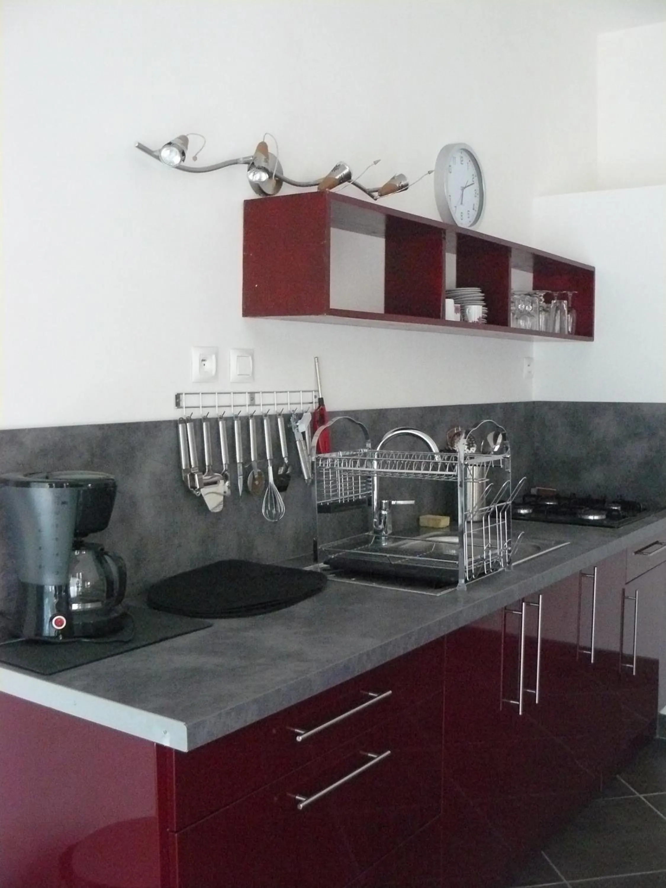 Kitchen or kitchenette in Chambres d'Hôtes & Gites Pouget