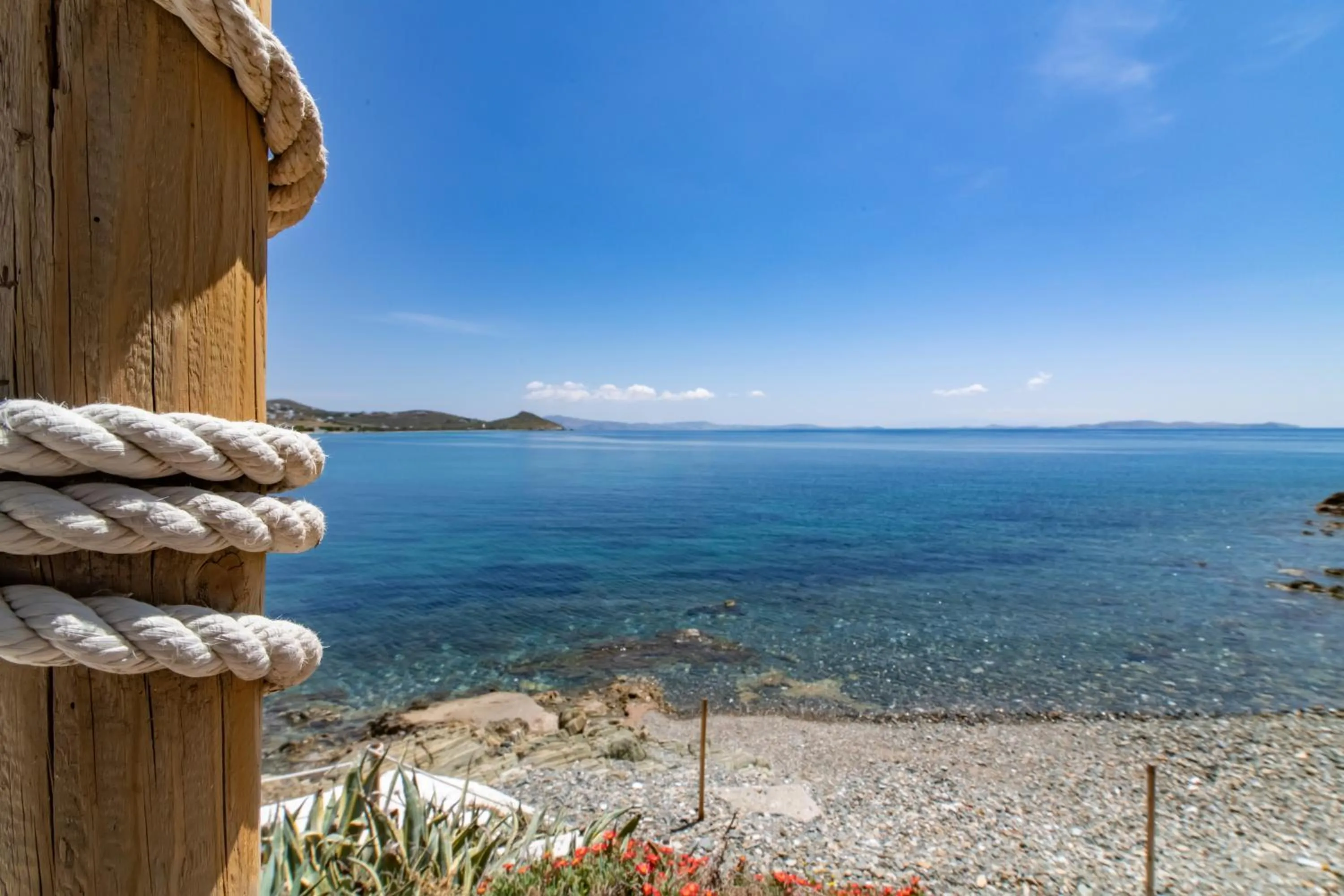 Beach in Agali bay hotel