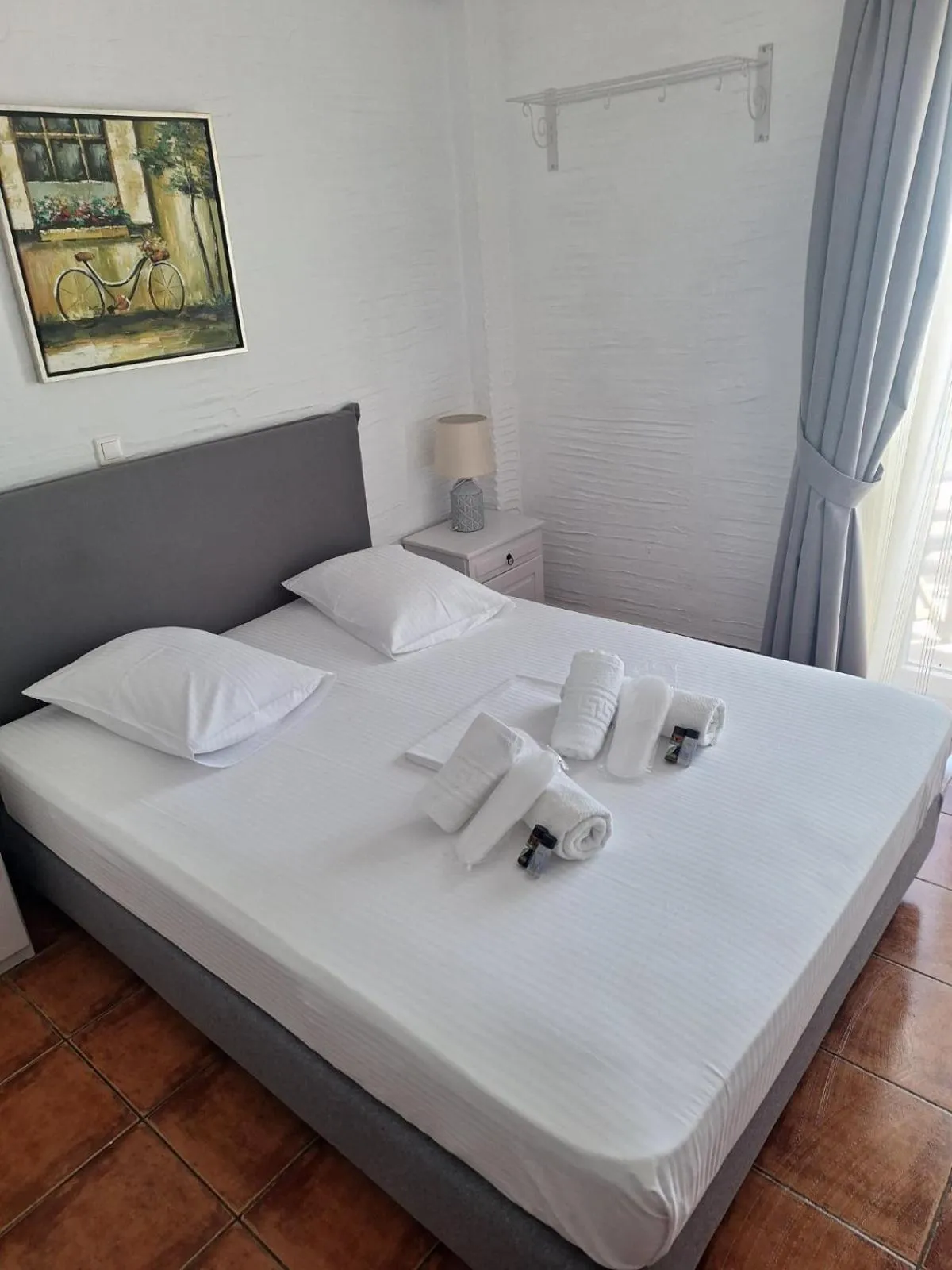 Bed in Agali bay hotel