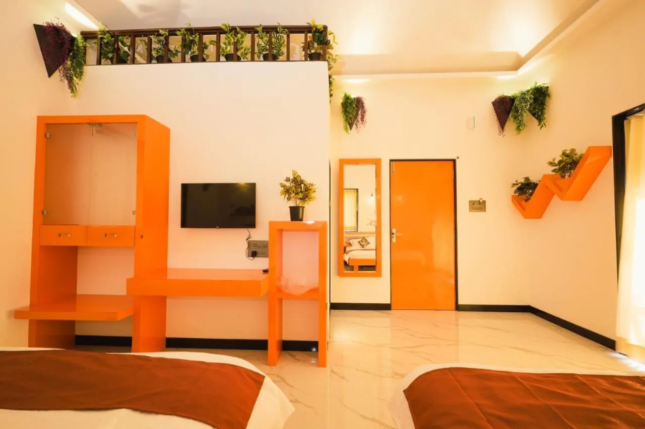 Bed in Cherryleen Resort Nagaon Alibaug