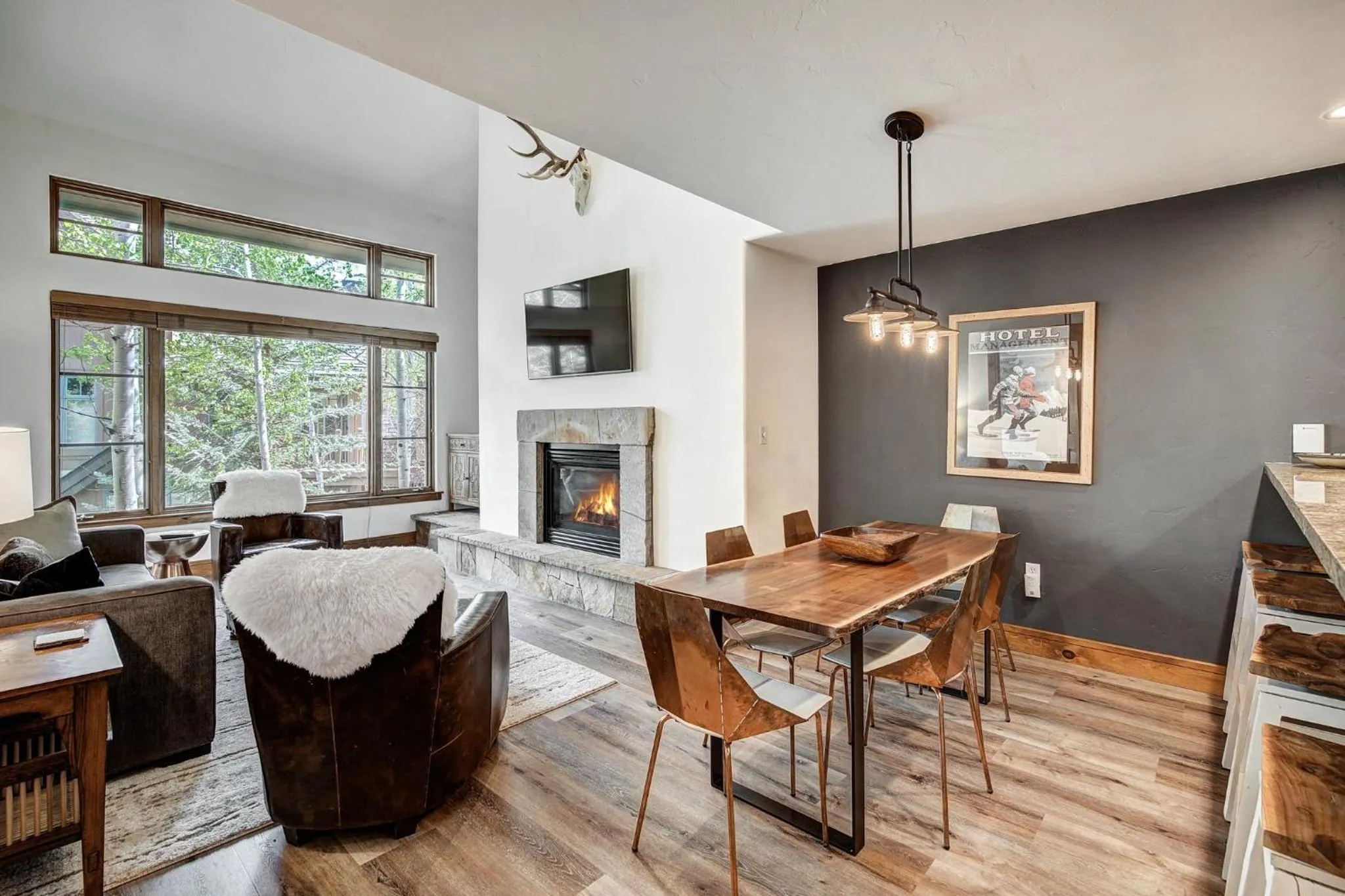 Communal kitchen in Arrowhead Village at Beaver Creek
