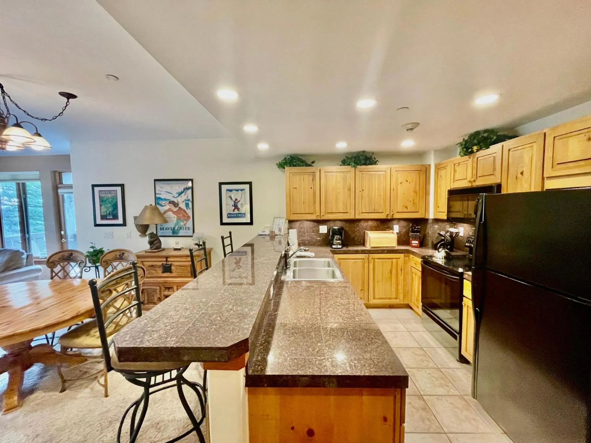 Communal kitchen in Arrowhead Village at Beaver Creek