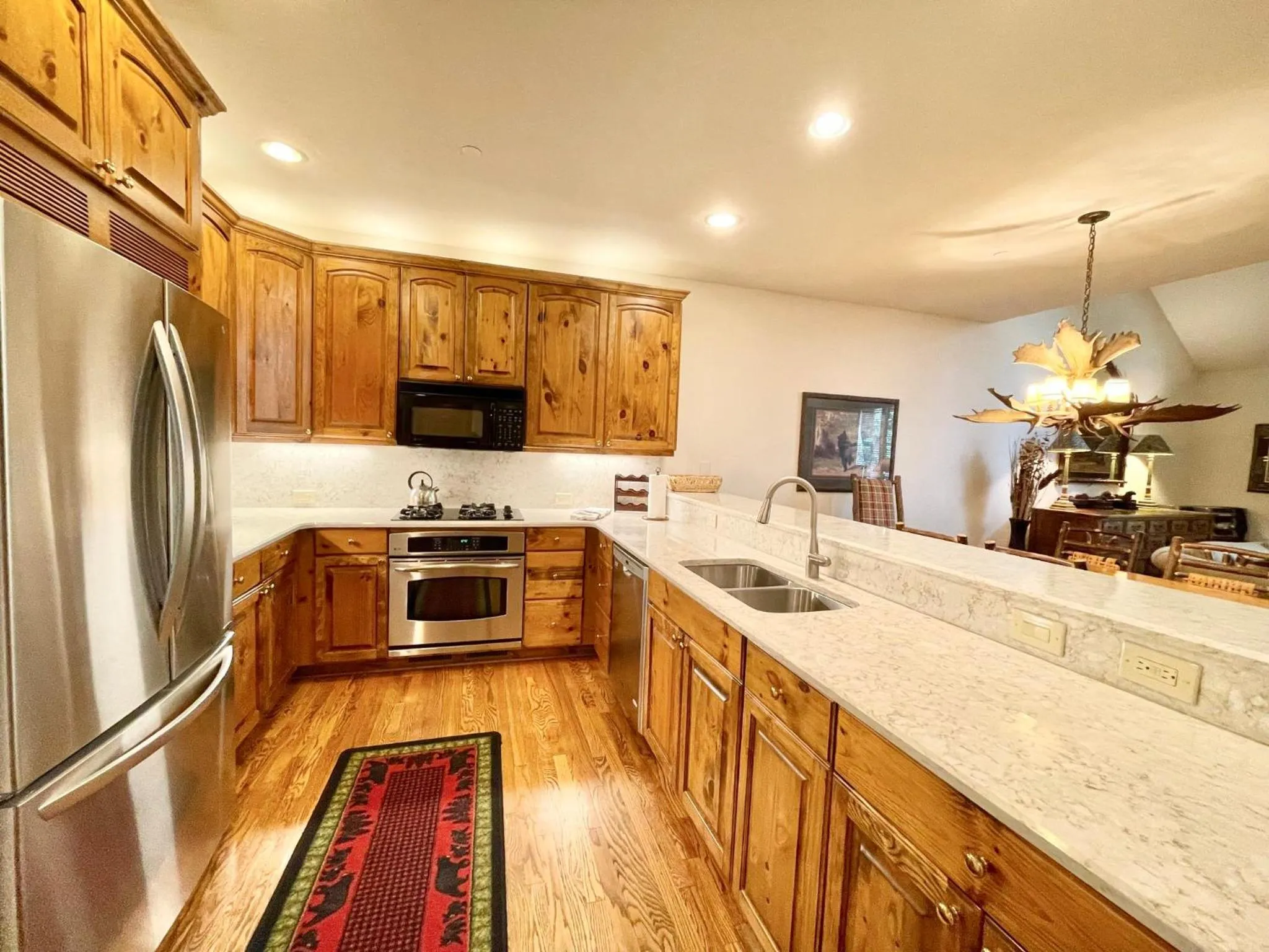 Communal kitchen in Arrowhead Village at Beaver Creek