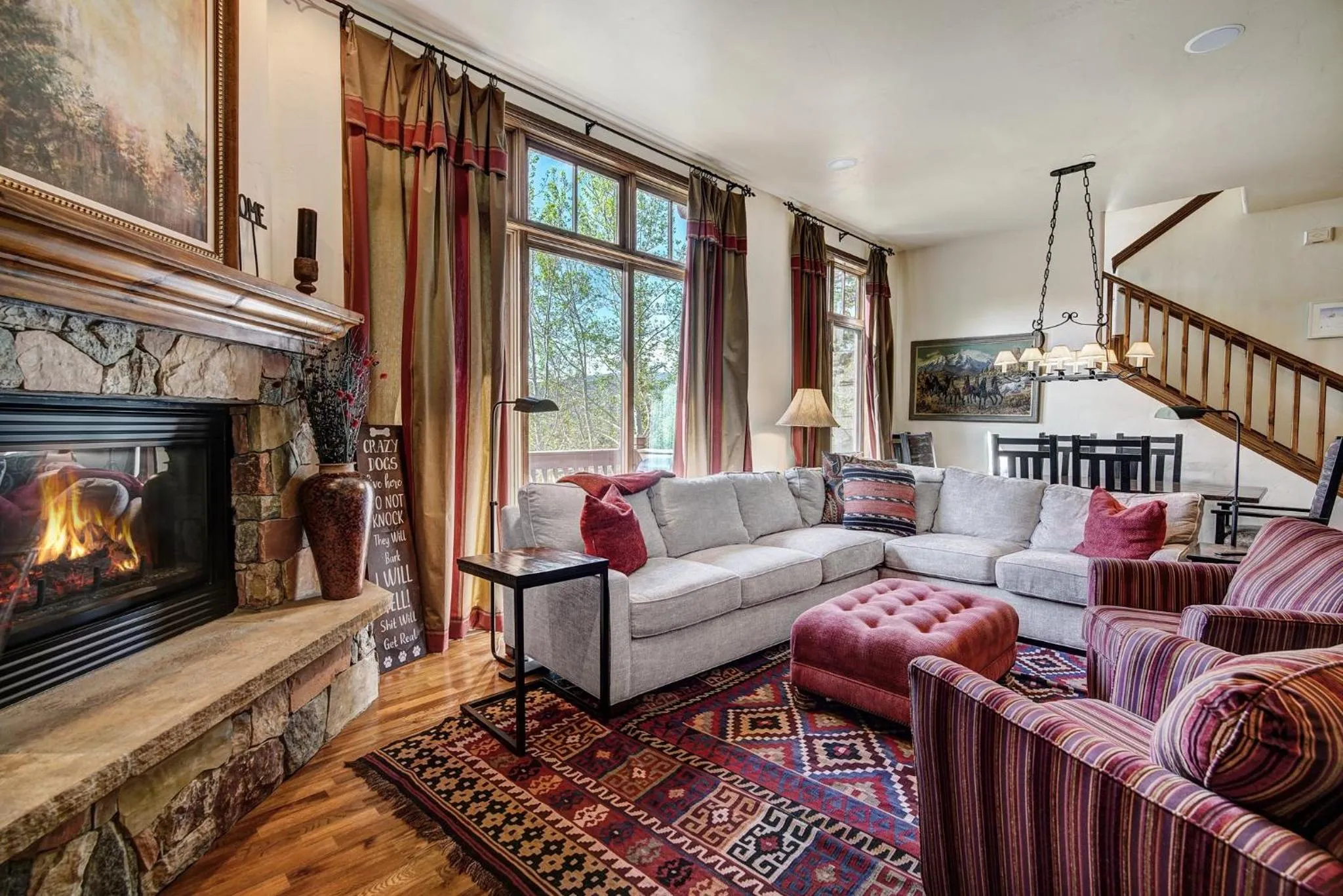 Living room in Arrowhead Village at Beaver Creek