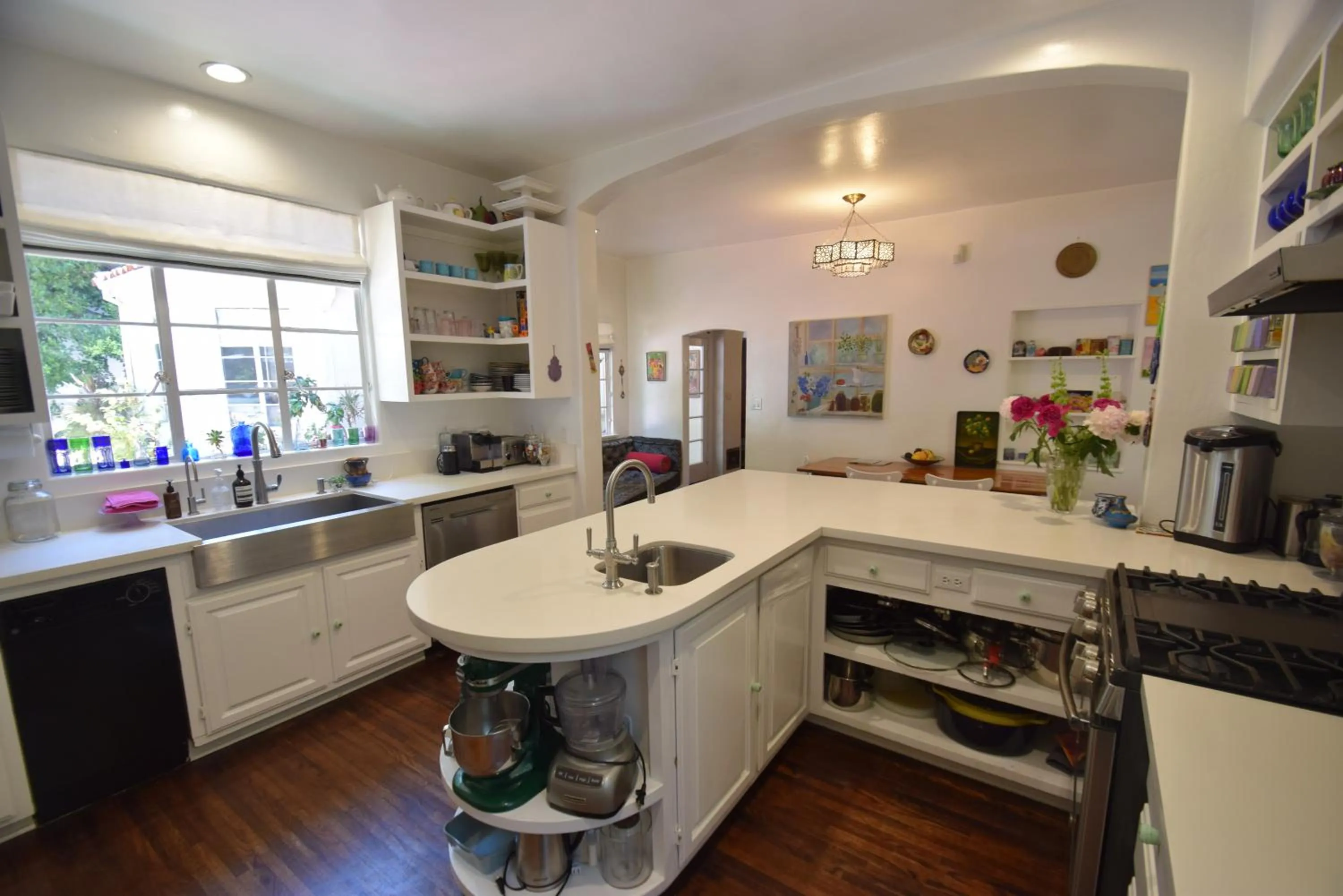 Kitchen or kitchenette in Beverly Hills Celebrity Home