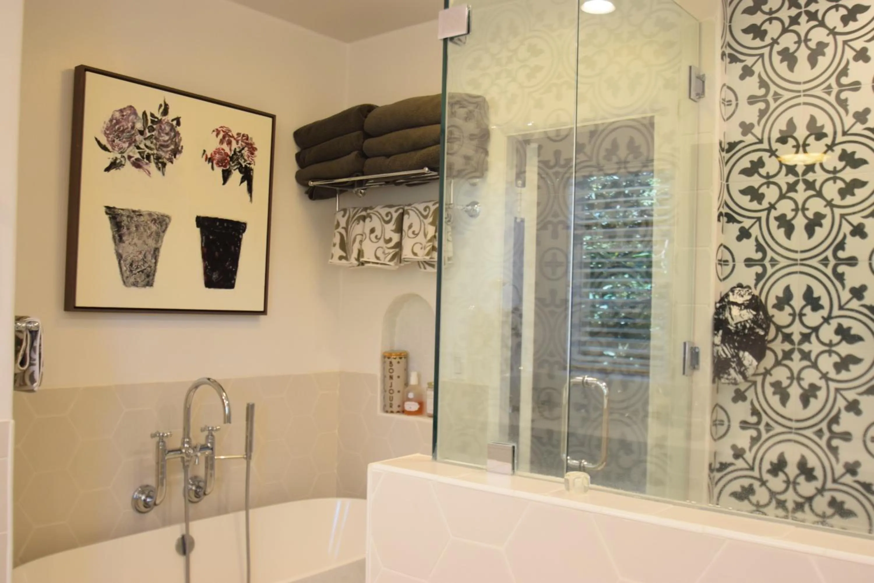 Shower in Beverly Hills Celebrity Home