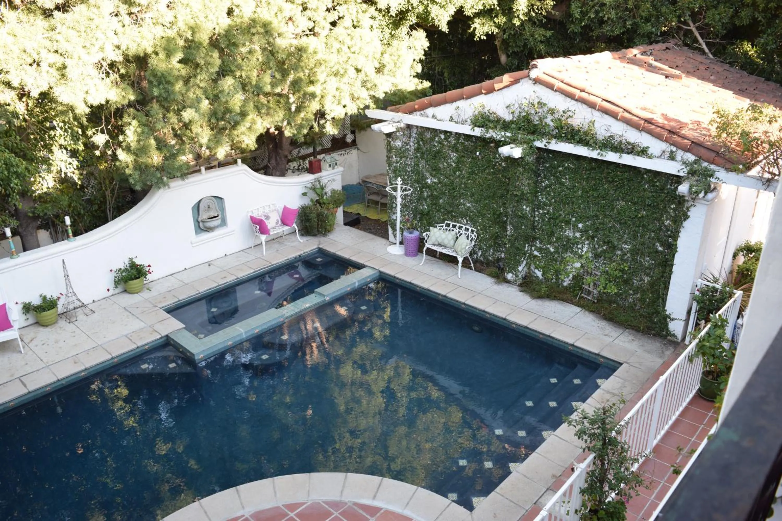 Swimming pool in Beverly Hills Celebrity Home