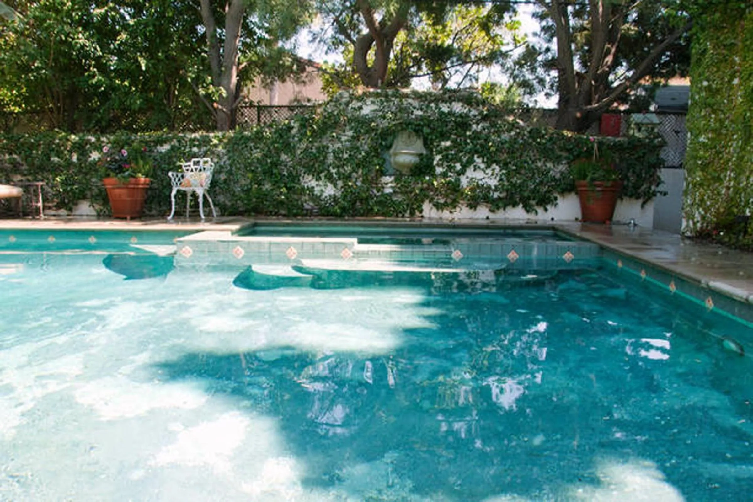 Swimming pool in Beverly Hills Celebrity Home