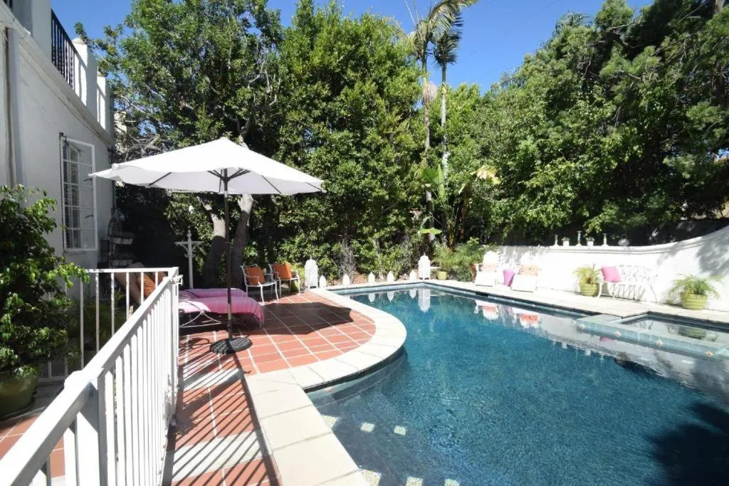 Swimming pool in Beverly Hills Celebrity Home