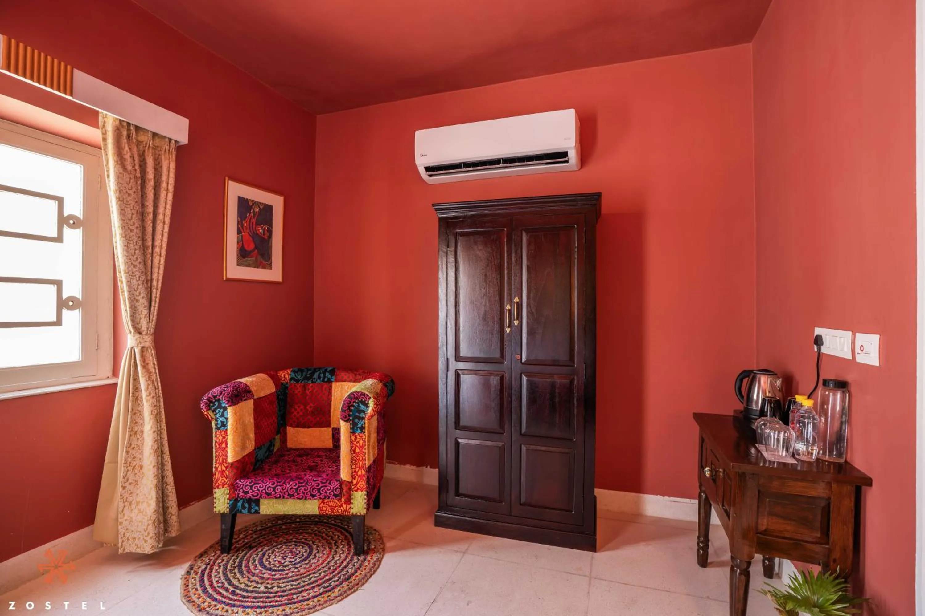 Seating area in Zostel Jodhpur, Ratanada