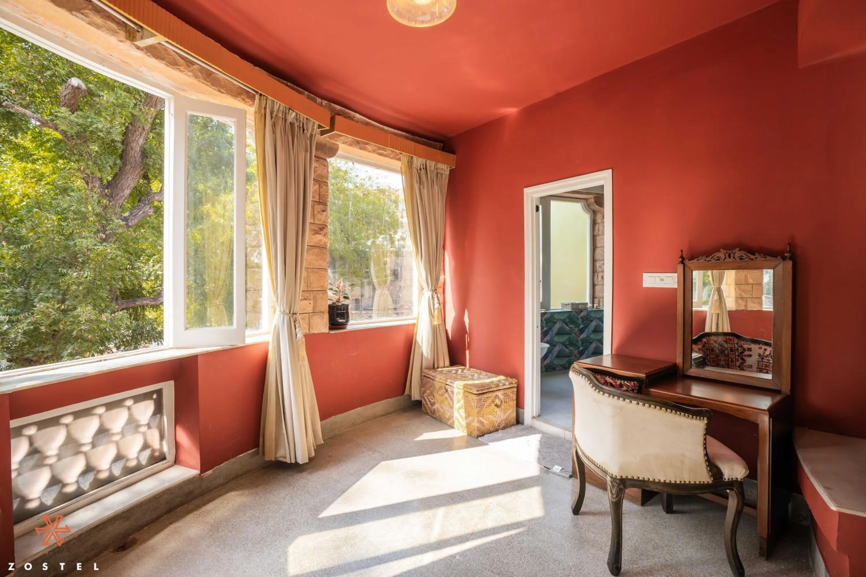 Living room in Zostel Jodhpur, Ratanada