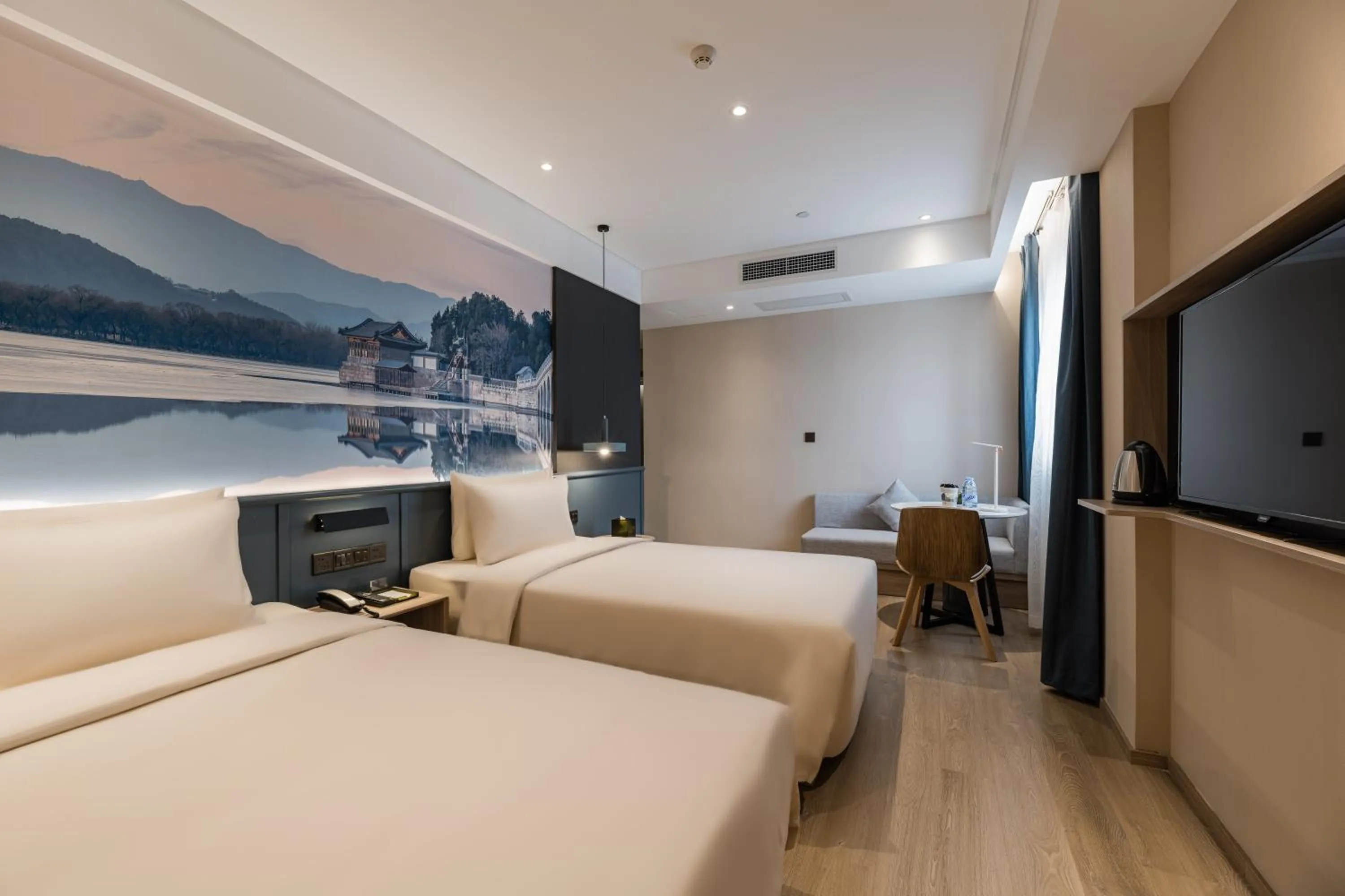 Bed in Atour Light Hotel Temple of Heaven