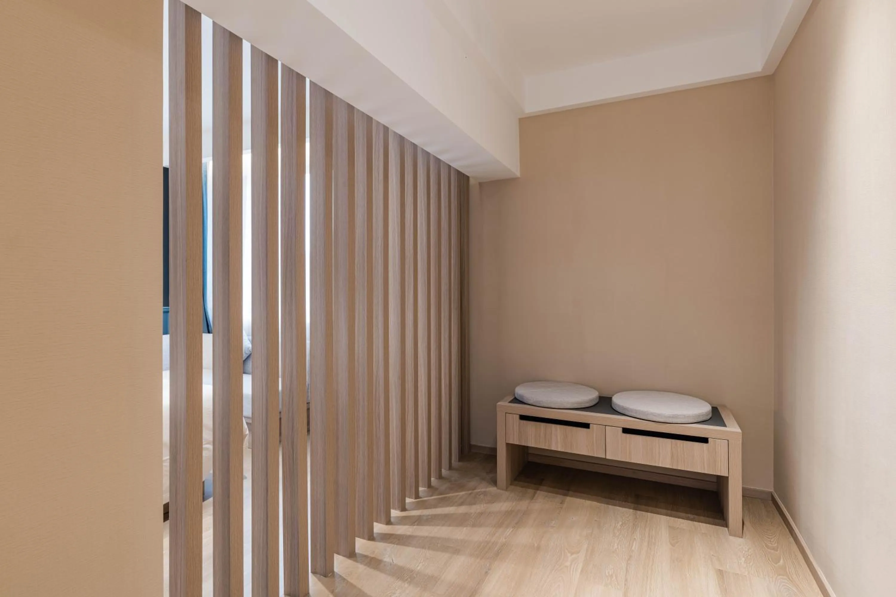 Seating area, Bed in Atour Light Hotel Temple of Heaven